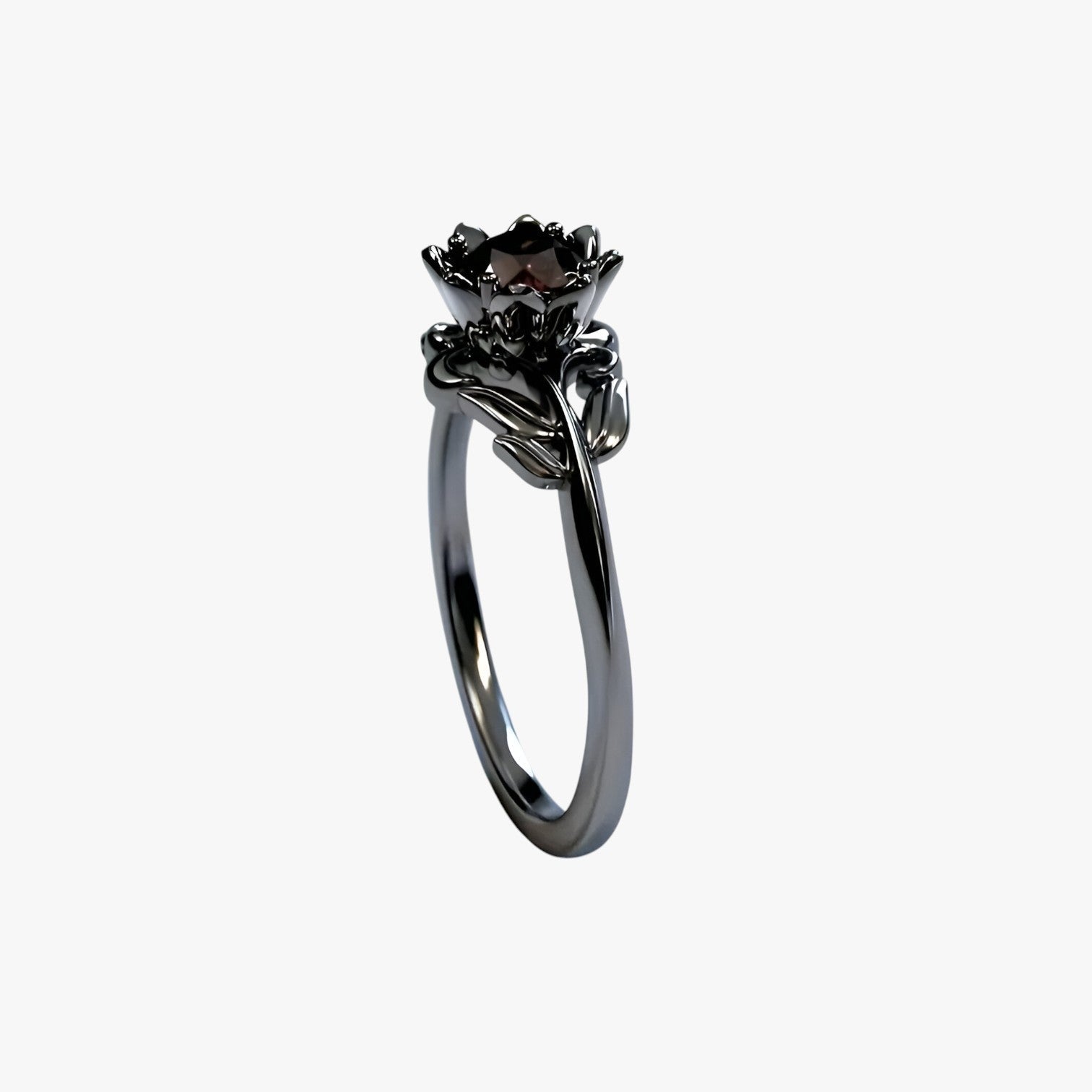 Colleen | Nattens Rose - Stilfuld ring med rød sten til et dristigt look - - women's fashion - {{ product_tags }