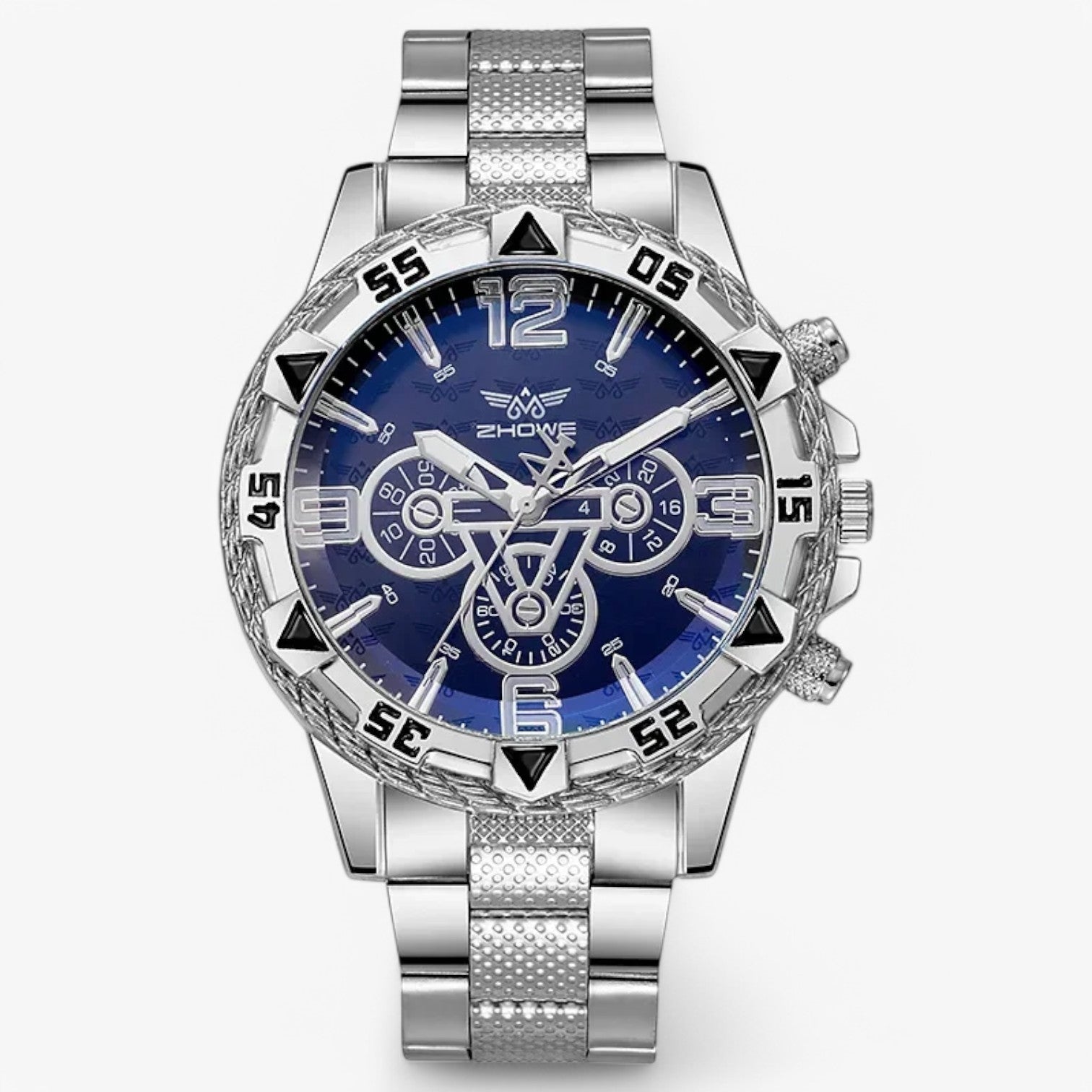 Vitalli | Luxe herreur - Stilfuld og tidløs med blå lysaccentuer - - watches - {{ product_tags }
