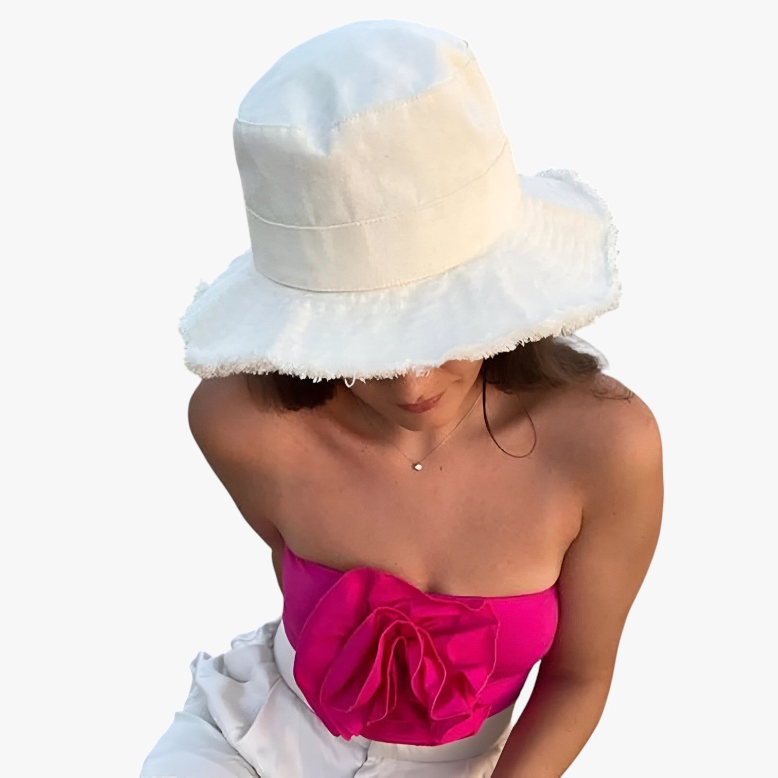 Nadine | Damernes Denim Hat - Solbeskyttende, Justerbar og Perfekt til Udendørsbrug - - women's fashion - {{ product_tags }