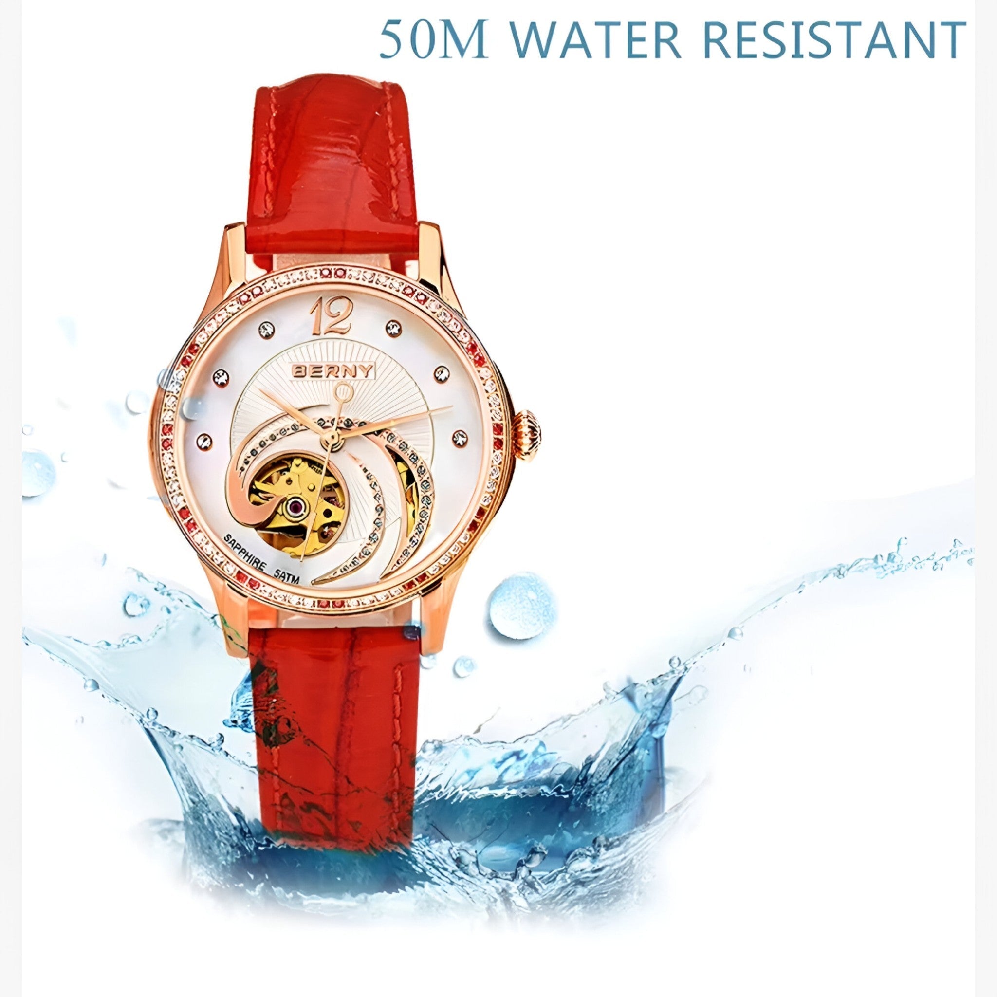 Sole | Automatisk lærende skelet ur - - watches - {{ product_tags }