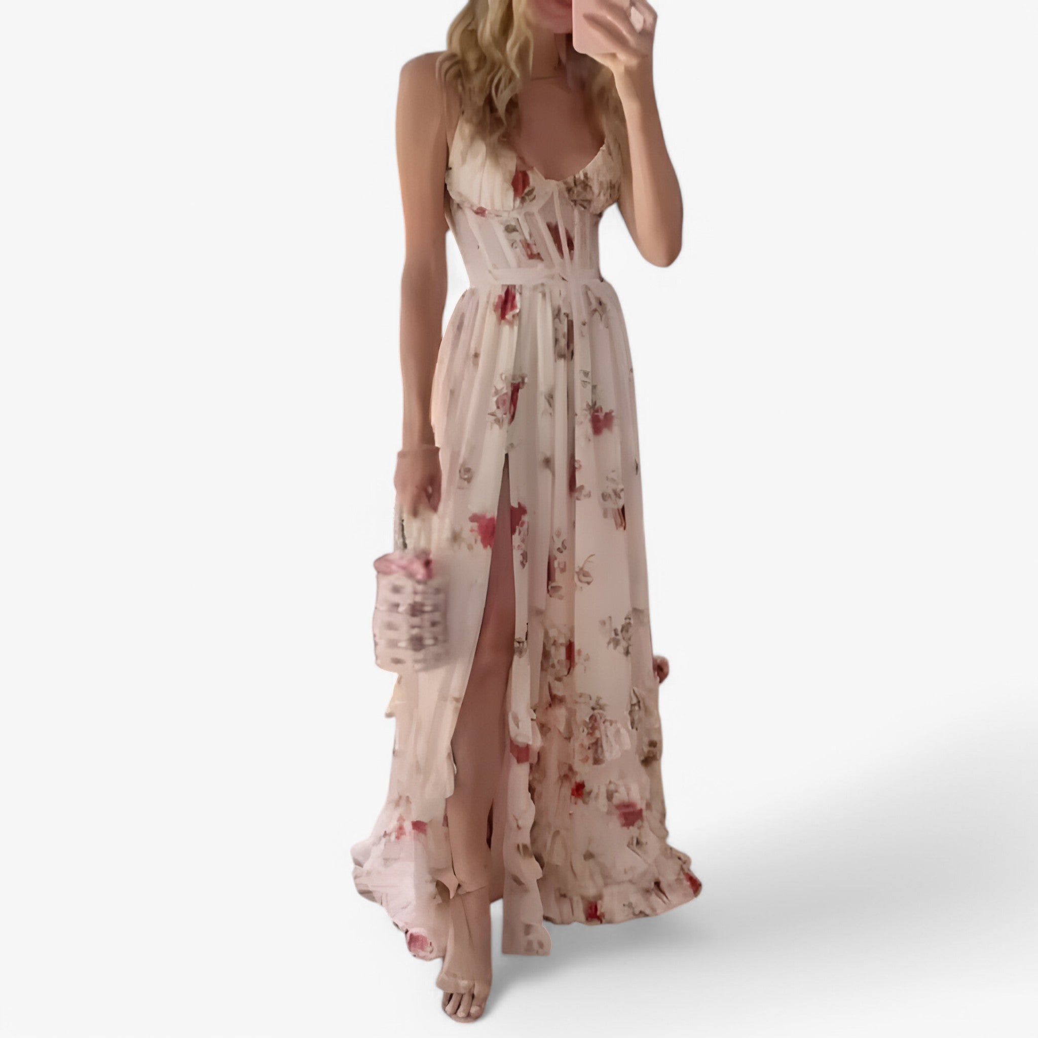Sienna | Lang strandkjole wrap - Hvid - women's fashion - {{ product_tags }