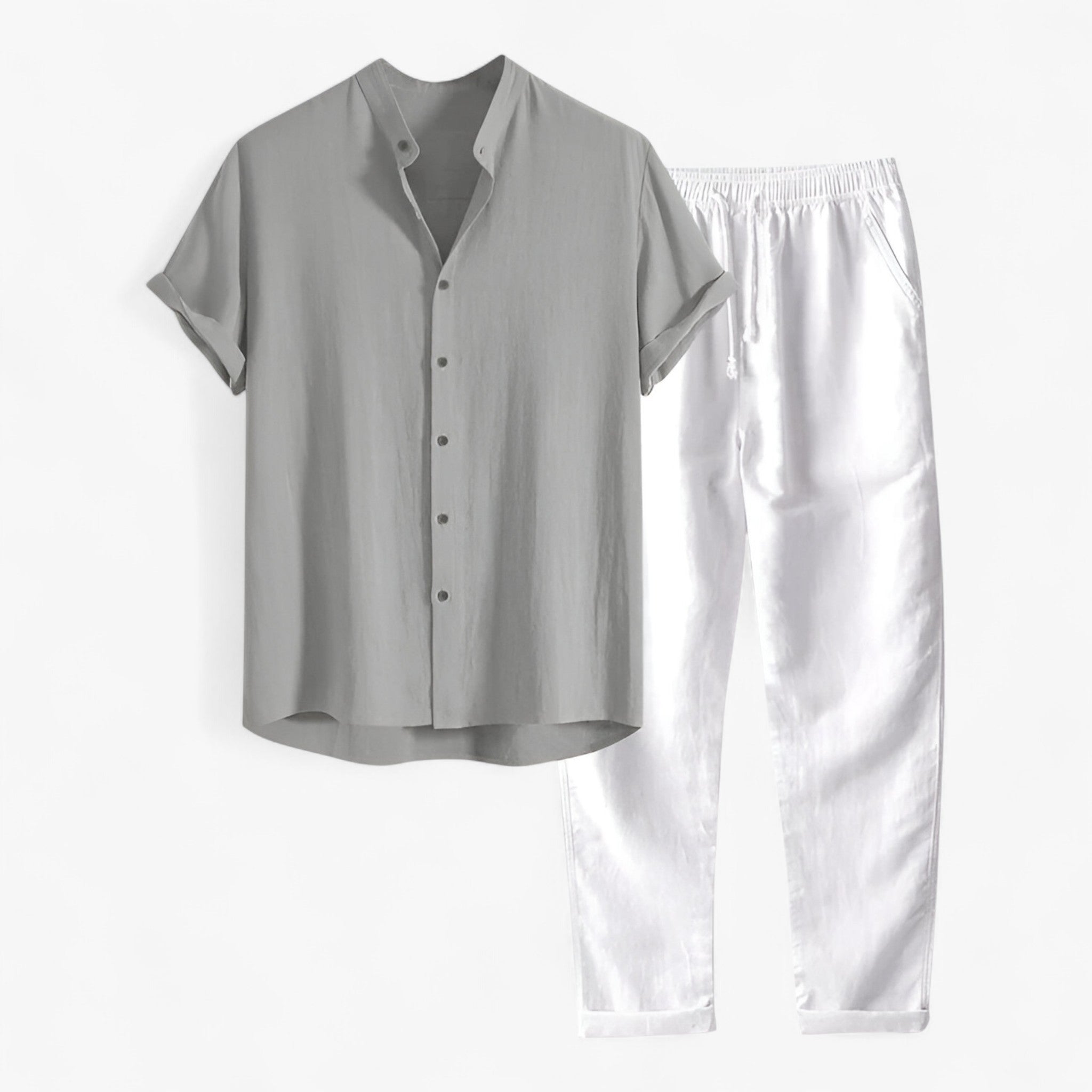 Emil | Sæt til strandtøj – Afslappet og raffineret - Grå - men's fashion - {{ product_tags }