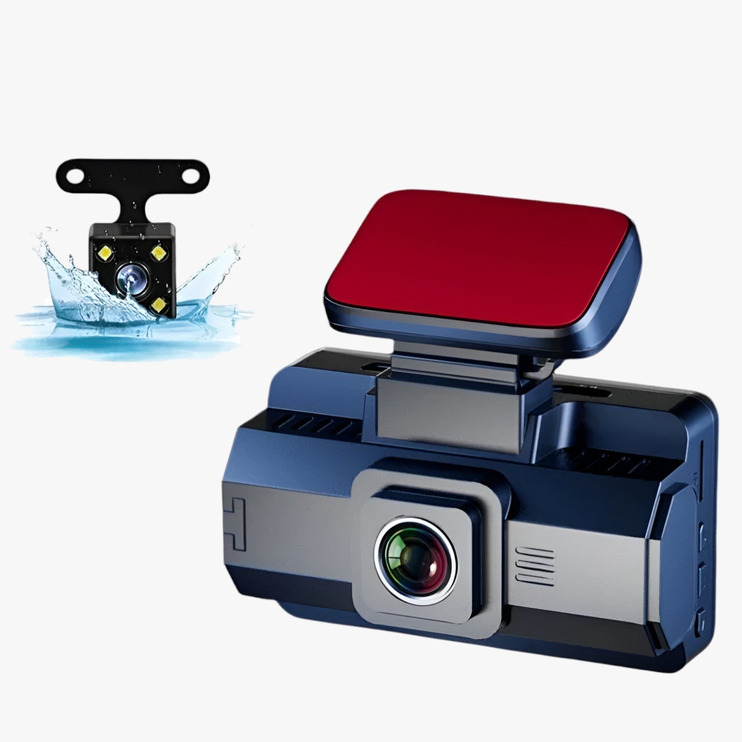 Brin | Dashcam med trippel linse – 1080P HD og natvision - forside og bagside - gadgets - {{ product_tags }