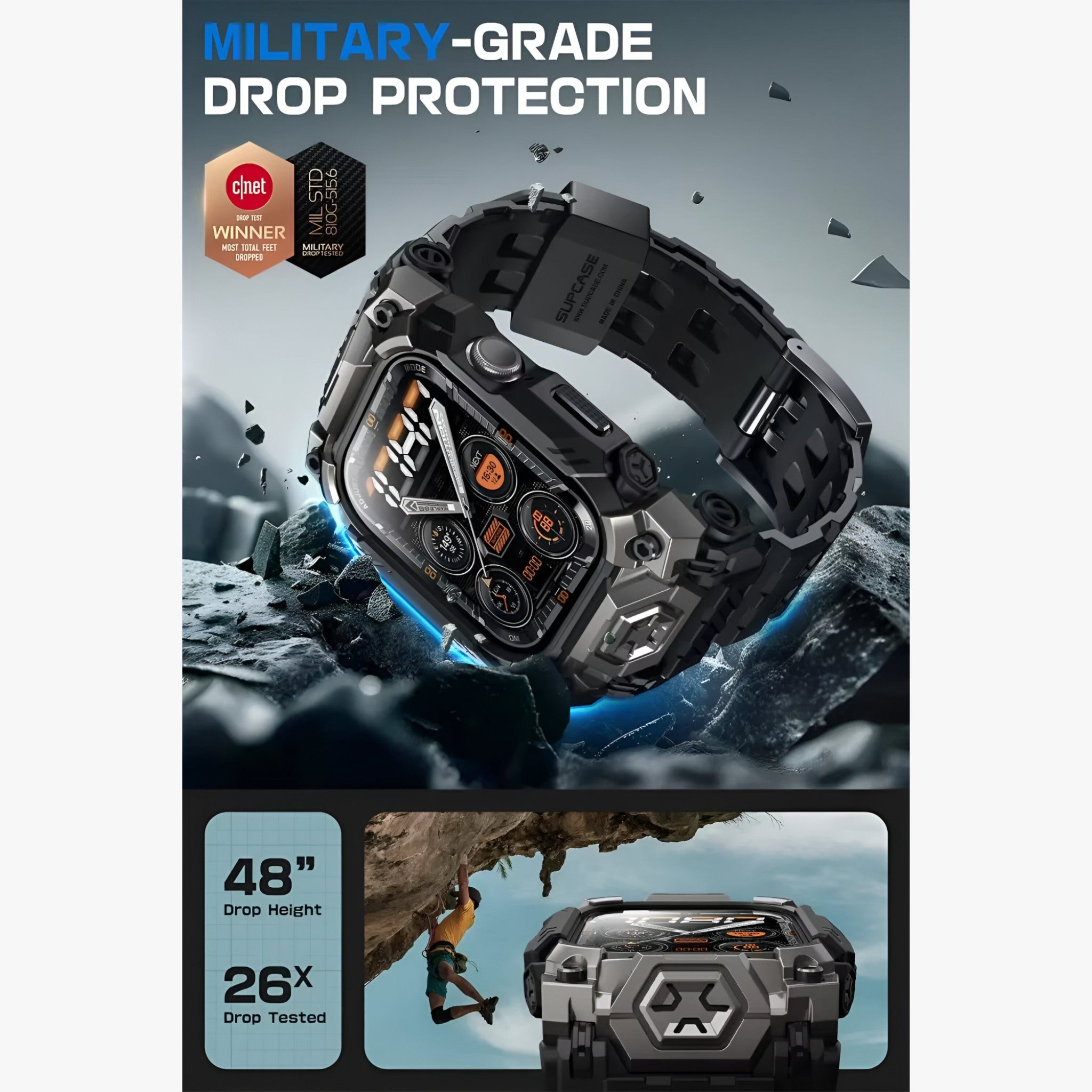 Titan | Robust etui med rem til Apple Watch 10 - - watches - {{ product_tags }