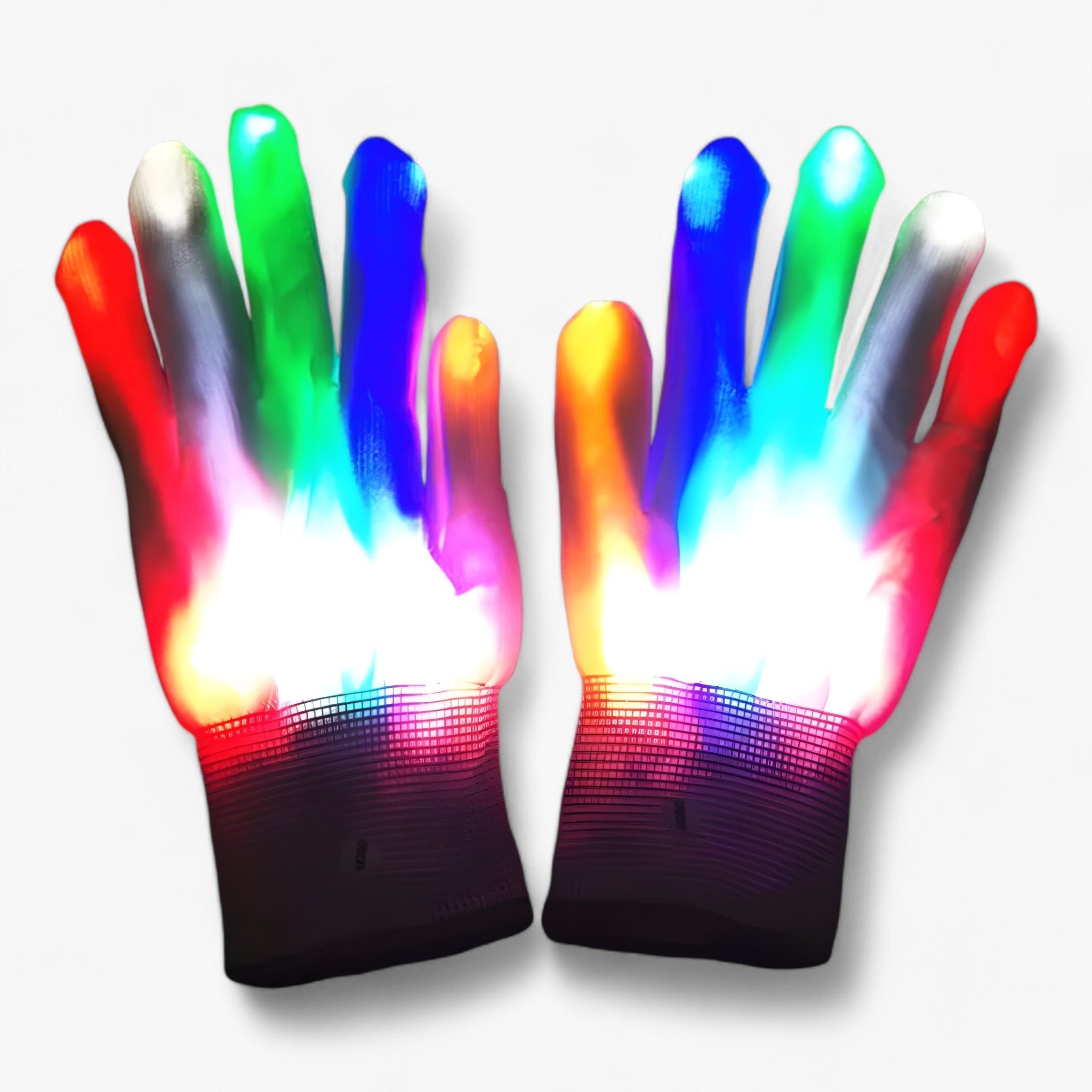 Victor | Latex hovedskeletmaske Halloween - skeletteffekt til udklædning og dekoration - LED-handsker 19 - other - {{ product_tags }