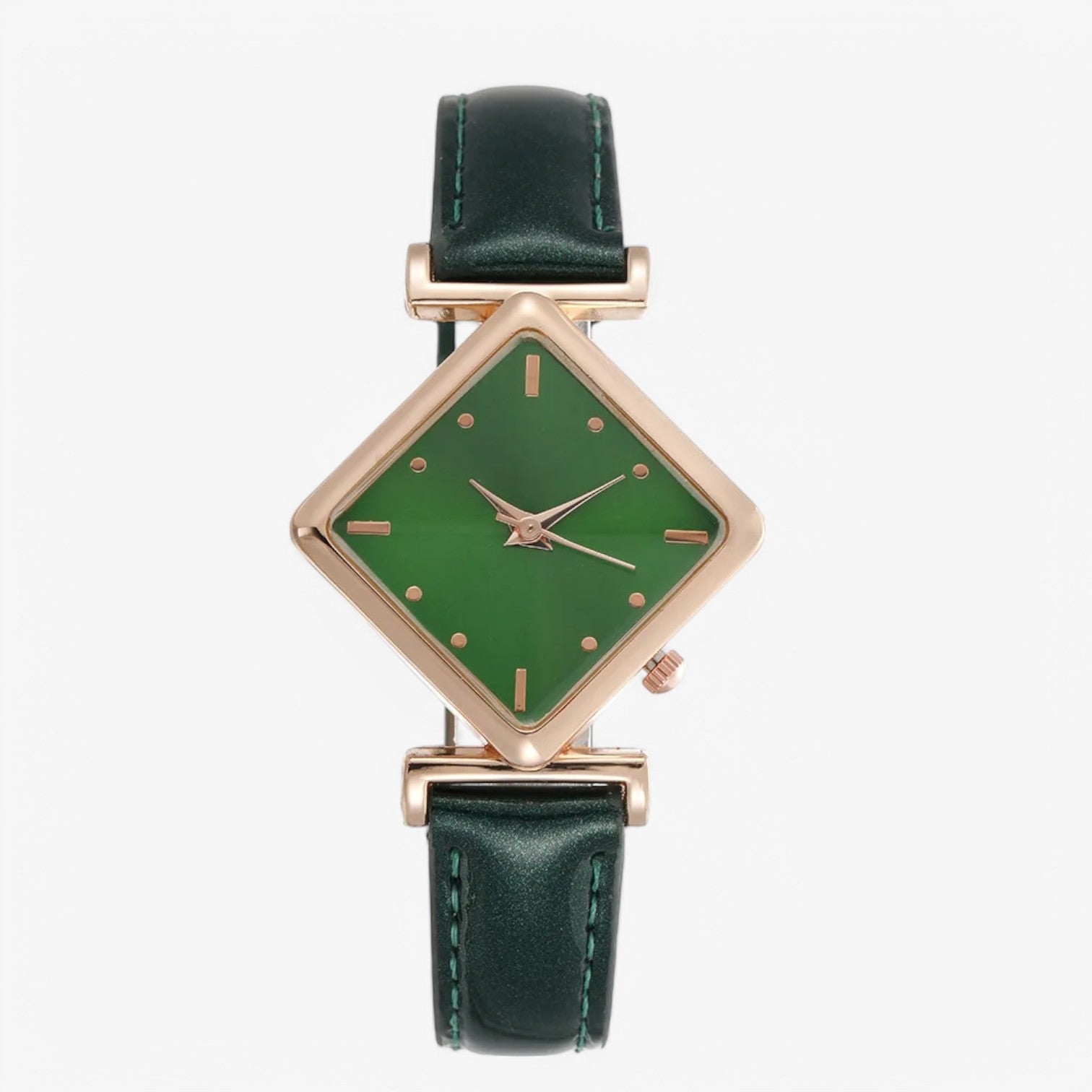 Aileen | Luksus Læderur – Tidlos Elegance & Komfort - Grøn - watches - {{ product_tags }