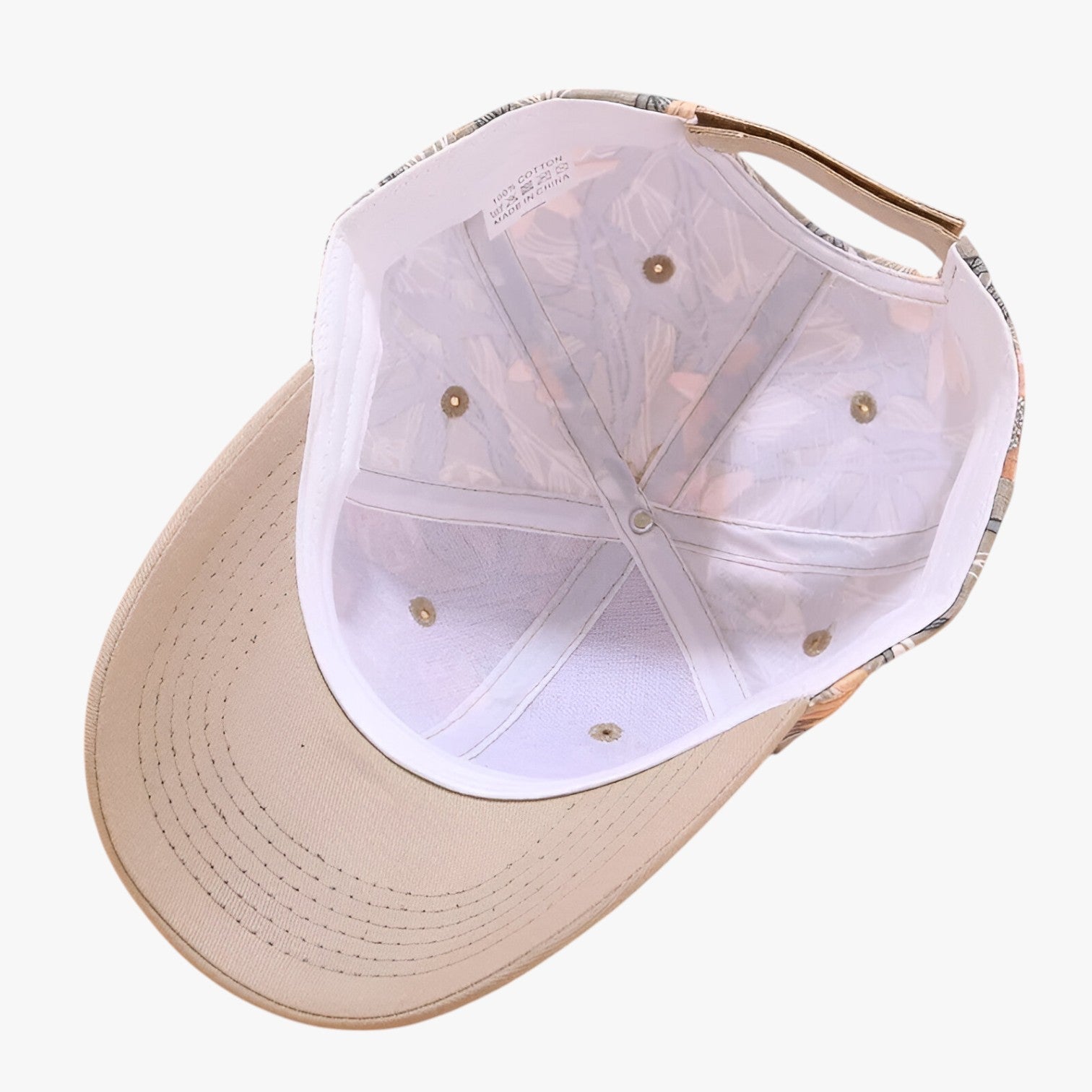 Ezra | Baseball cap i bomuld med bladaffprint og skygge - - men's fashion - {{ product_tags }