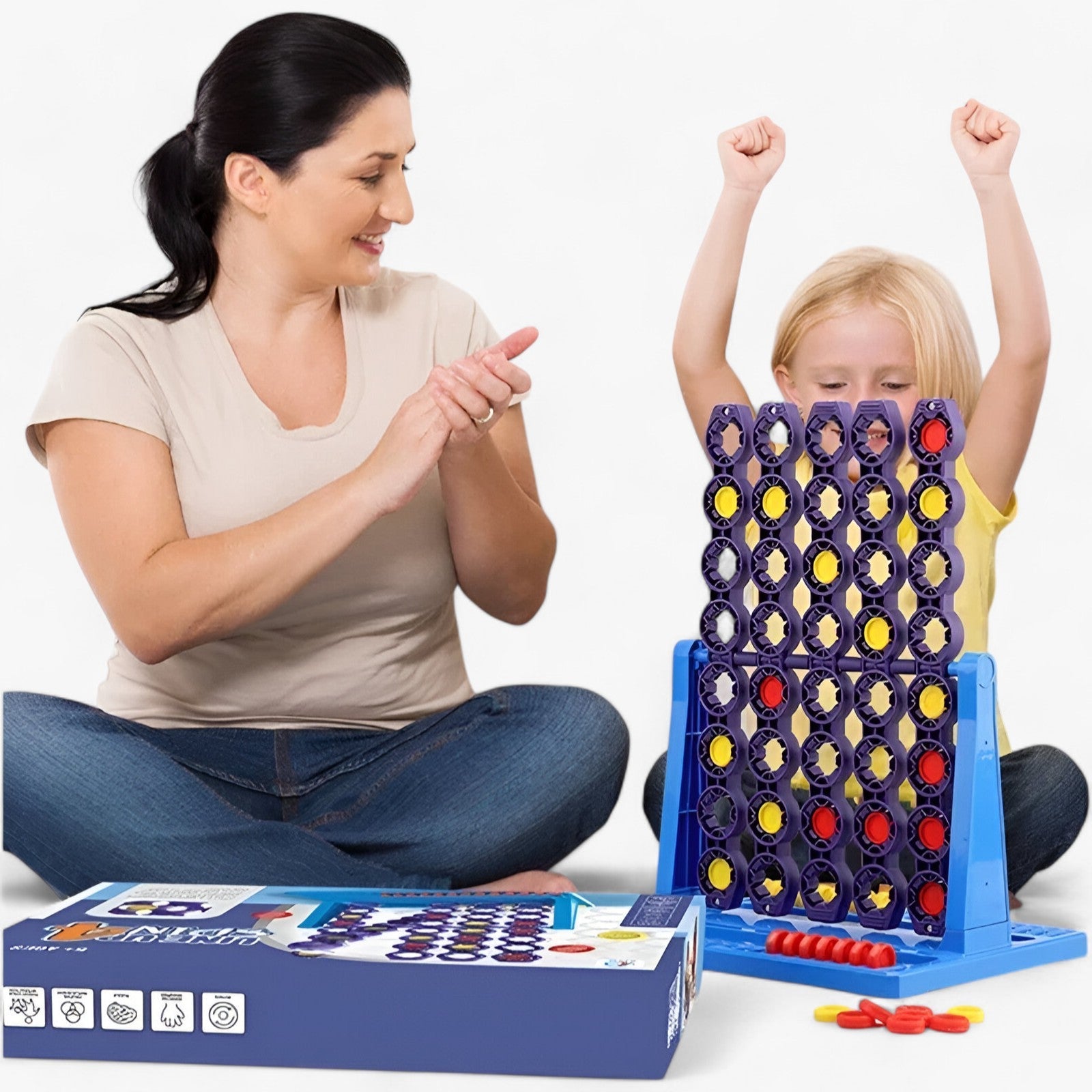 Drejende Sjov | Connect 4 Spin Spil - - other - {{ product_tags }