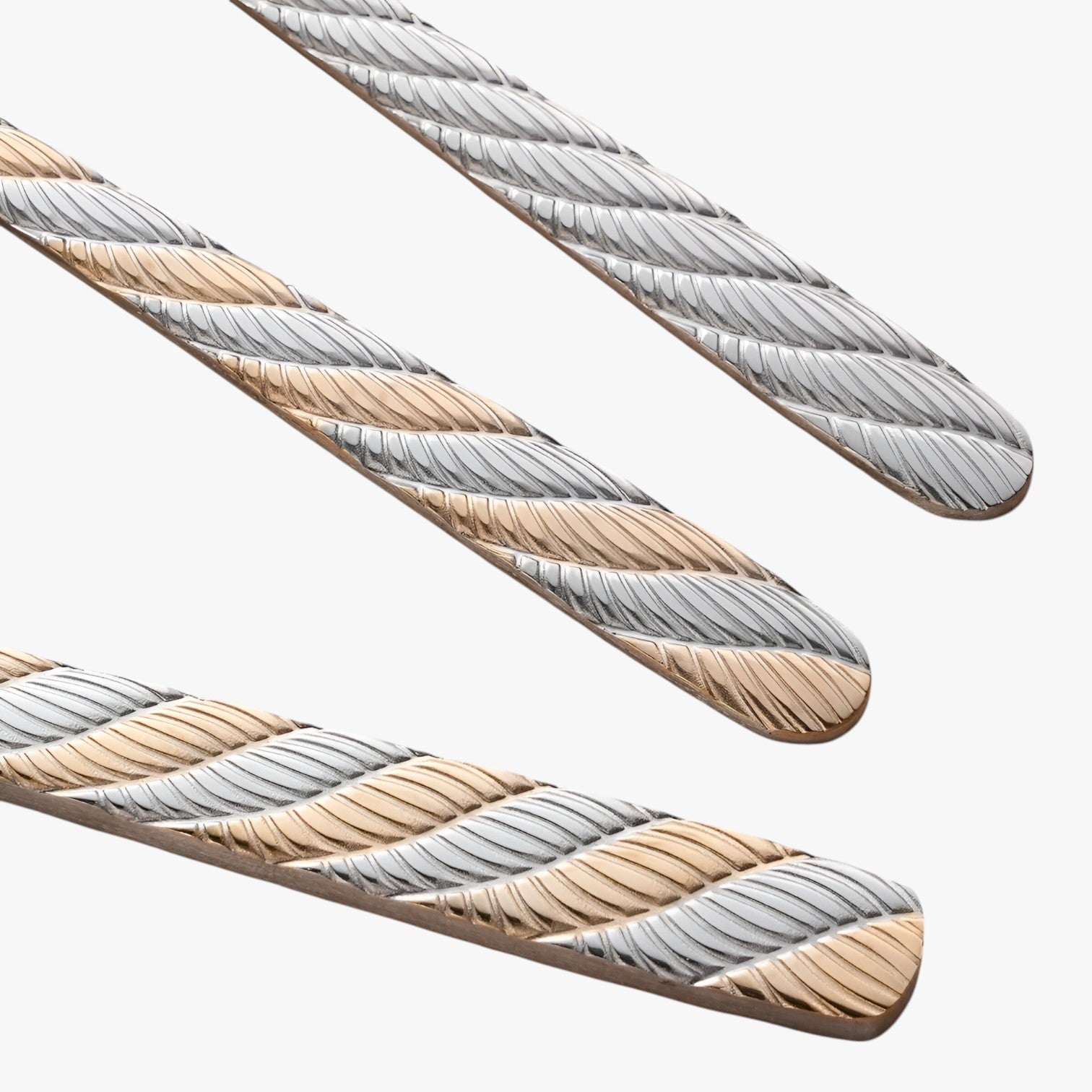 Haley | Sæt af vævede bestik i rustfrit stål - - house & garden - {{ product_tags }