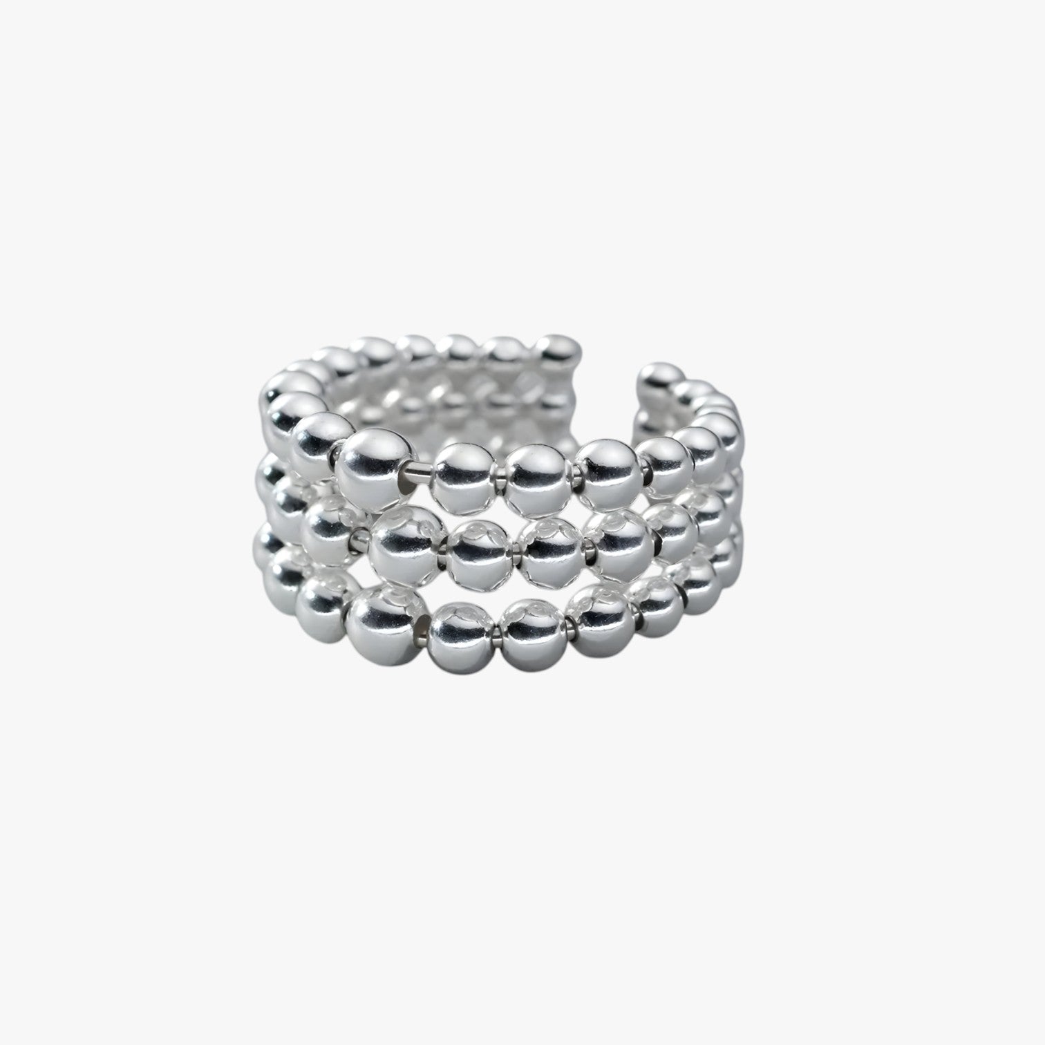 Sienna | Elegant & Unik – Håndlavet 3-lags geometrisk sølvring - - watches - {{ product_tags }