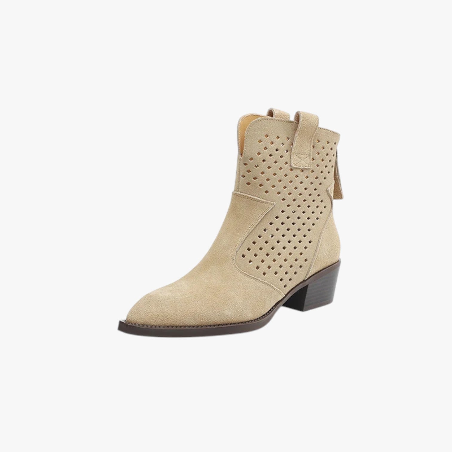 Alison | Kvinders Chelsea støvler - Komfortable, elegante og af ruskind - Aprikos - Alison | Kvinders Chelsea støvler - Komfortable, elegante og af ruskind- €25 - {{ product_tags }