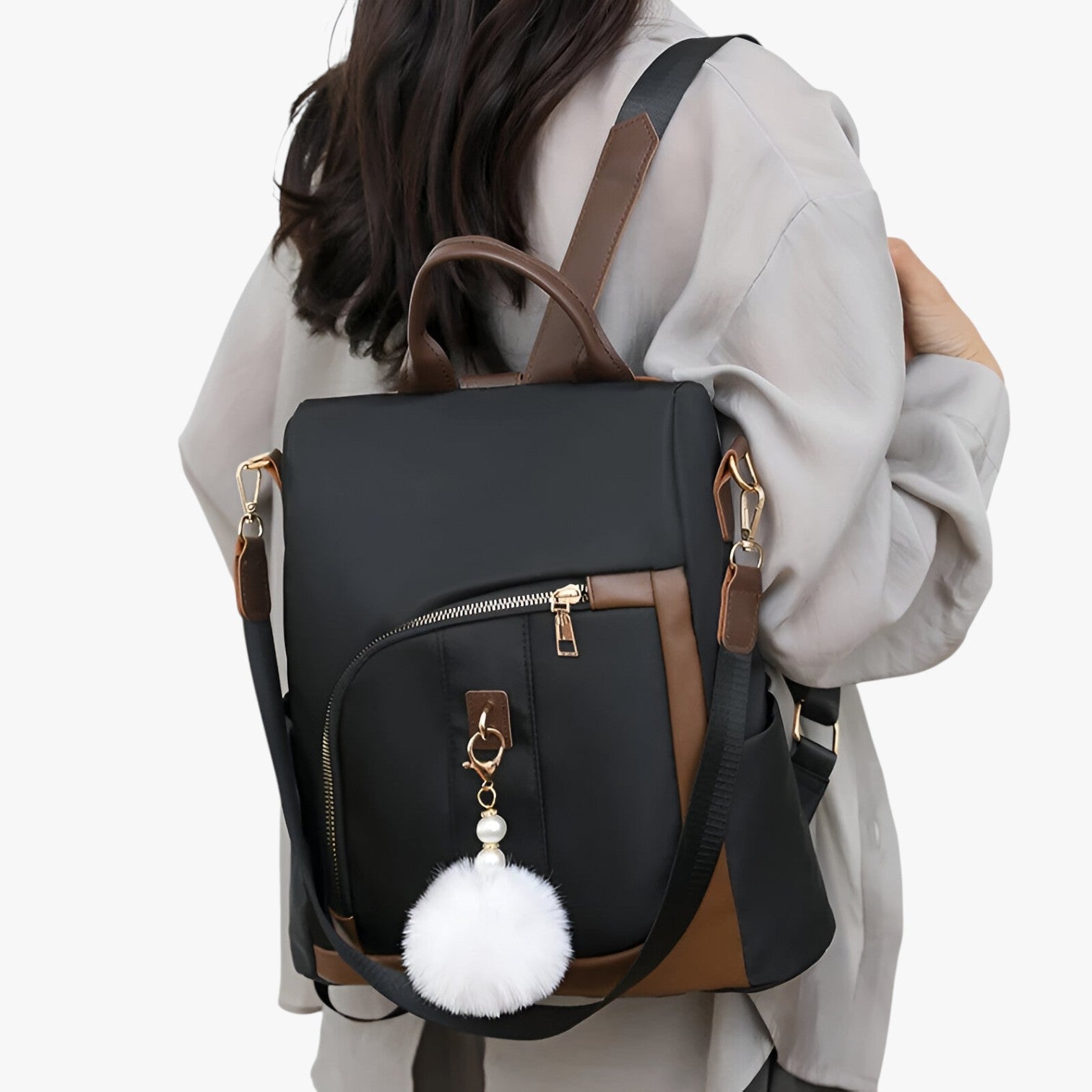 Vivian | Letvægts nylon rygsæk med stor kapacitet - - bags - {{ product_tags }