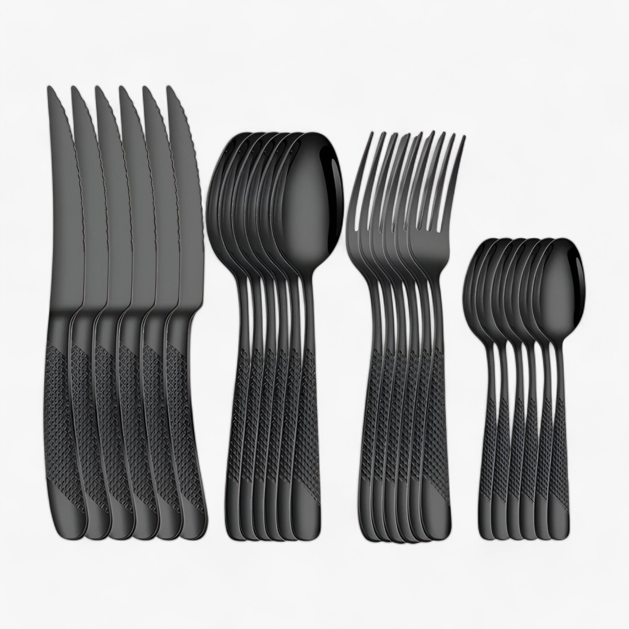 StarDine | Bestik sættet i rustfrit stål - Sort - house & garden - {{ product_tags }