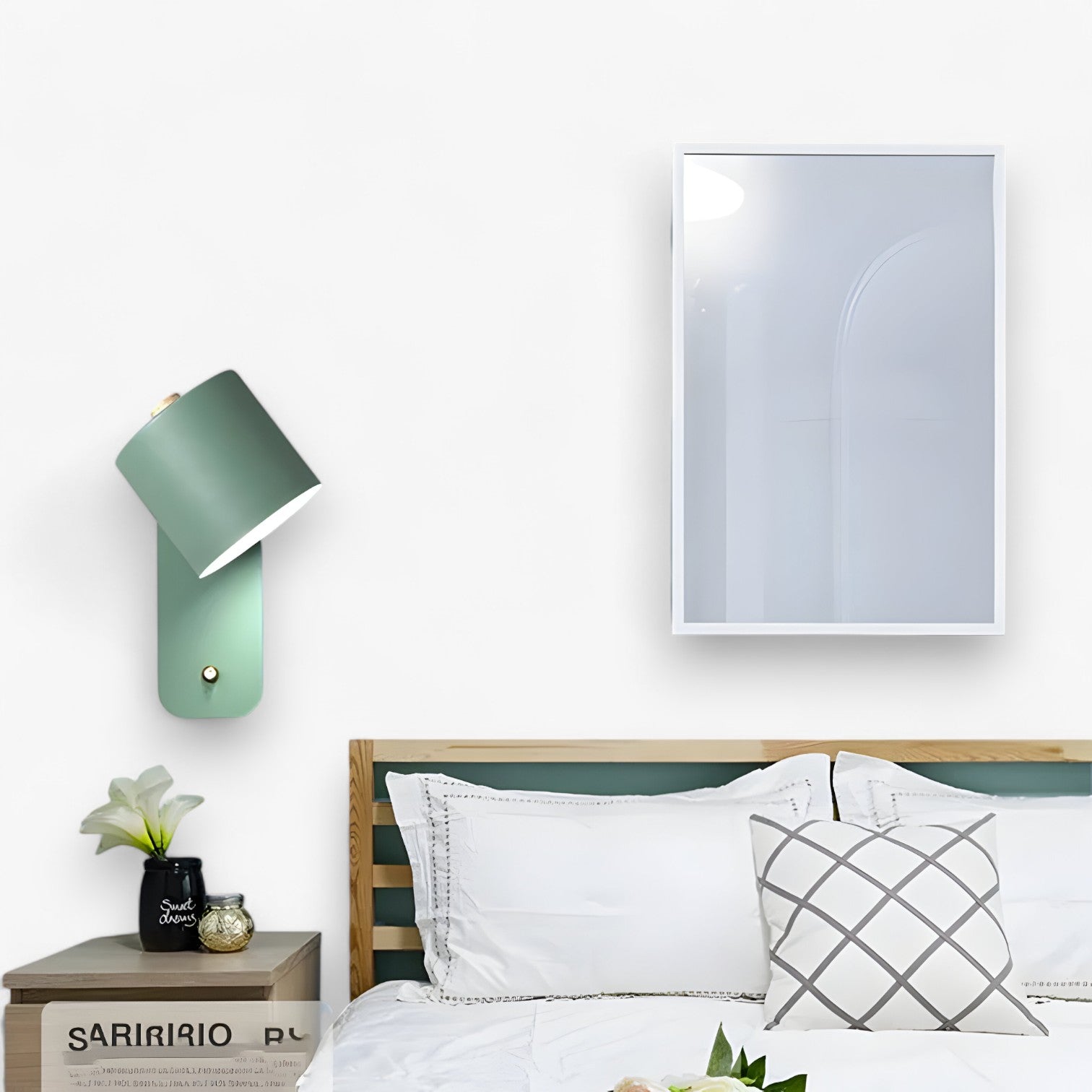 Nora | Justerbar LED Sengelampe med Kontakt - - house & garden - {{ product_tags }