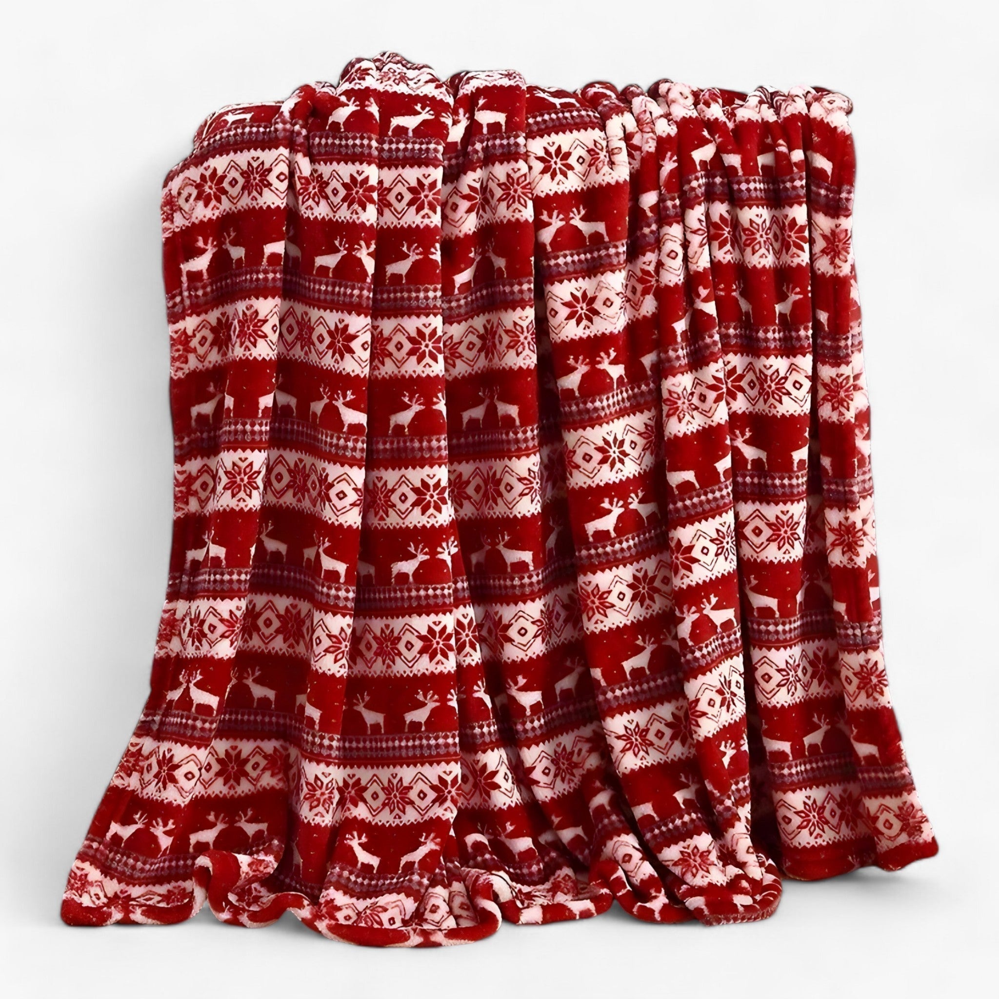 Velvy | Luksus julefilt i fleece - Elegant og hyggelig weekenddekoration - Lyserød - christmas - {{ product_tags }