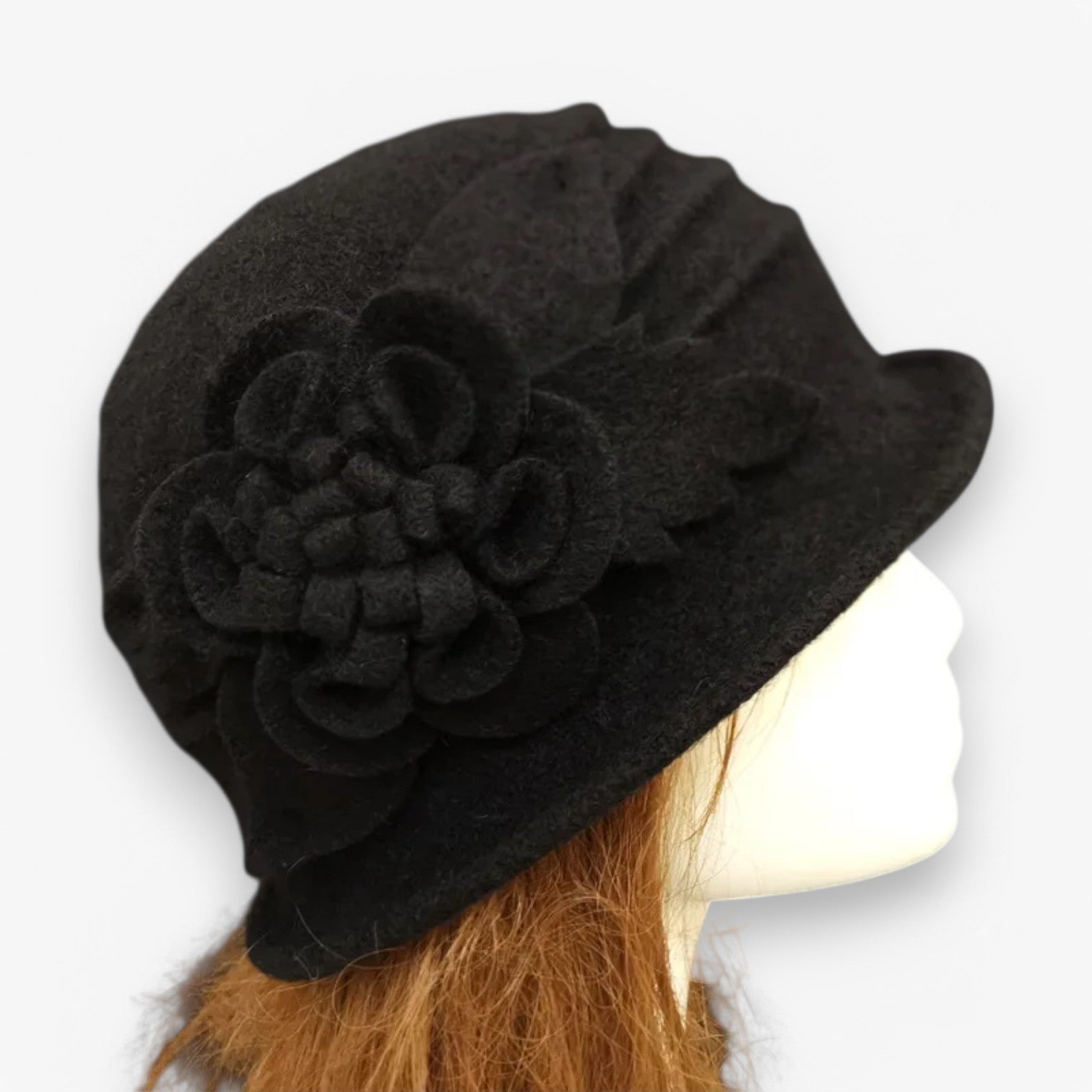 Arlett | Blomster Uld Fedora Hat til Mødre – Warm & Blød - - women's fashion - {{ product_tags }