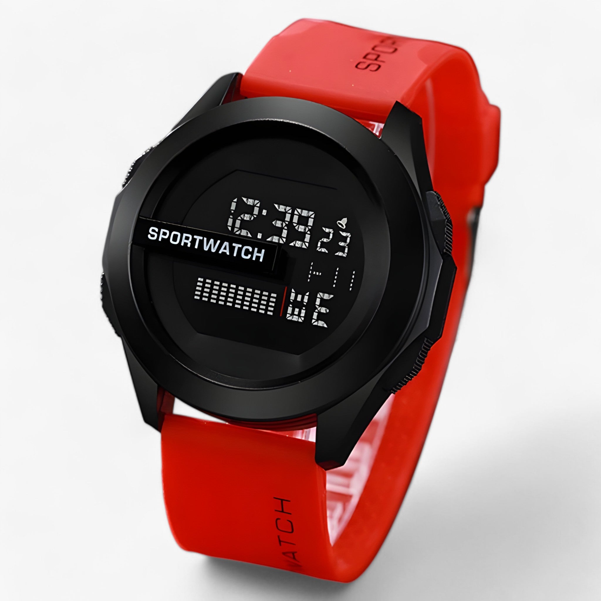 Antonio | Digital & Vandtæt - Pålidelig i Ethvert Eventyr - A-Rød - watches - {{ product_tags }