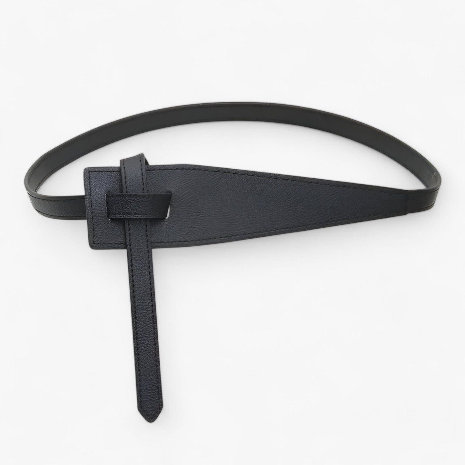 Florence | Blød knudeforskydningsbælte til stilfulde accenter - Sort 120cm - women's fashion - {{ product_tags }
