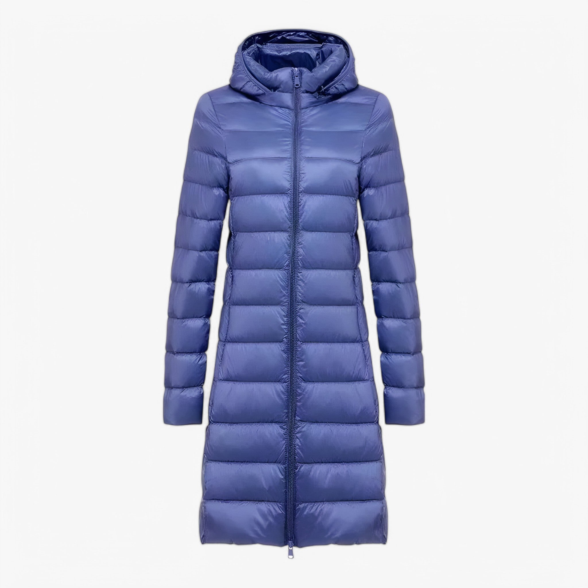 Sheena | Ultralichte Lange Jas - Blå - women's fashion - {{ product_tags }