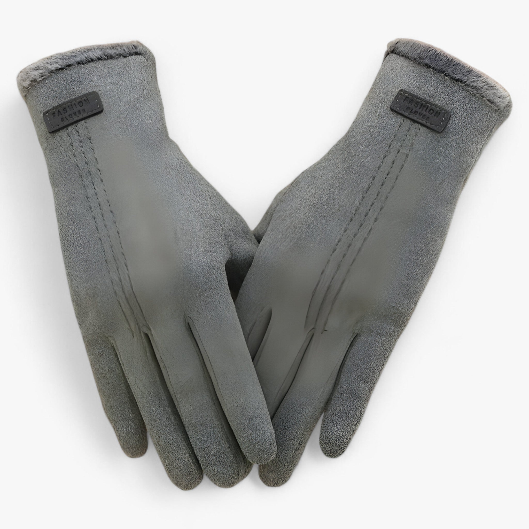 Anna | Vintage Vinterhandsker - Varme, Komfort & Touchscreen - Grå Én Størrelse - winter - {{ product_tags }