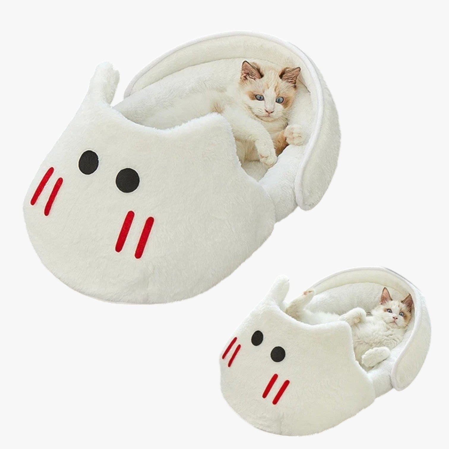 Amy | Blød Kaninformet Lukket Seng den Perfekte Pude til din Kat Søvn - - baby - {{ product_tags }