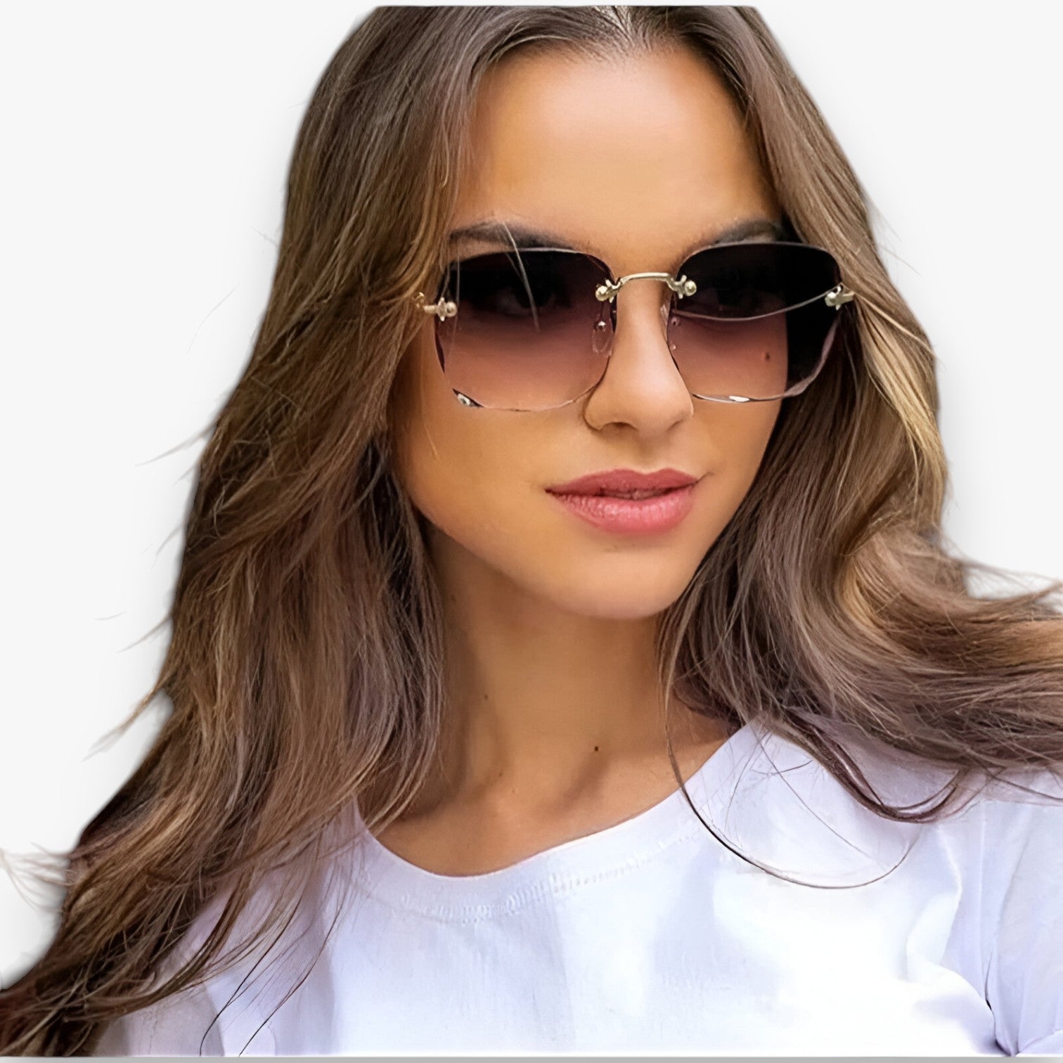 Kamila | Stilfuld randløs solbrille med UV-beskyttelse - - women's fashion - {{ product_tags }
