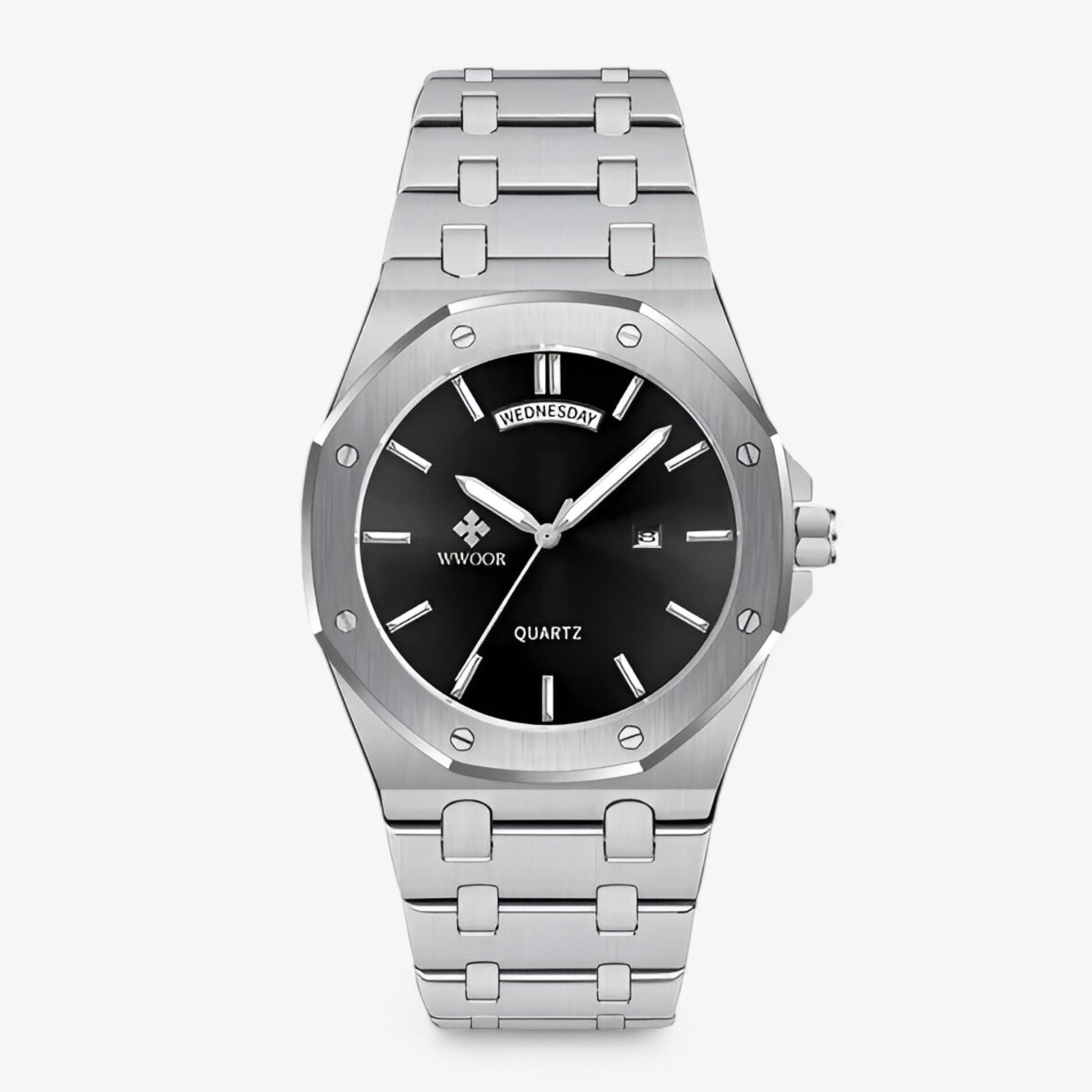 Magnus | Luksus sportsur lavet af rustfrit stål - sort og hvid - watches - {{ product_tags }