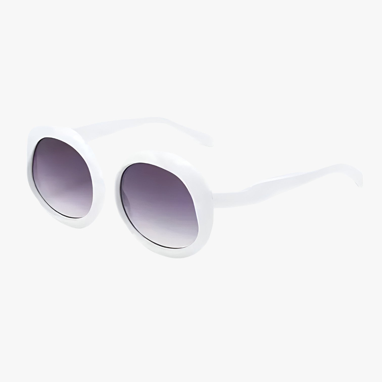 Moderne retrodesign Oval form med punket touch: perfekt til dem, der ønsker at skille sig ud. Passer til ethvert outfit Unisex stil, der fremhæver både afslappede og elegante looks. - hvid - other - {{ product_tags }
