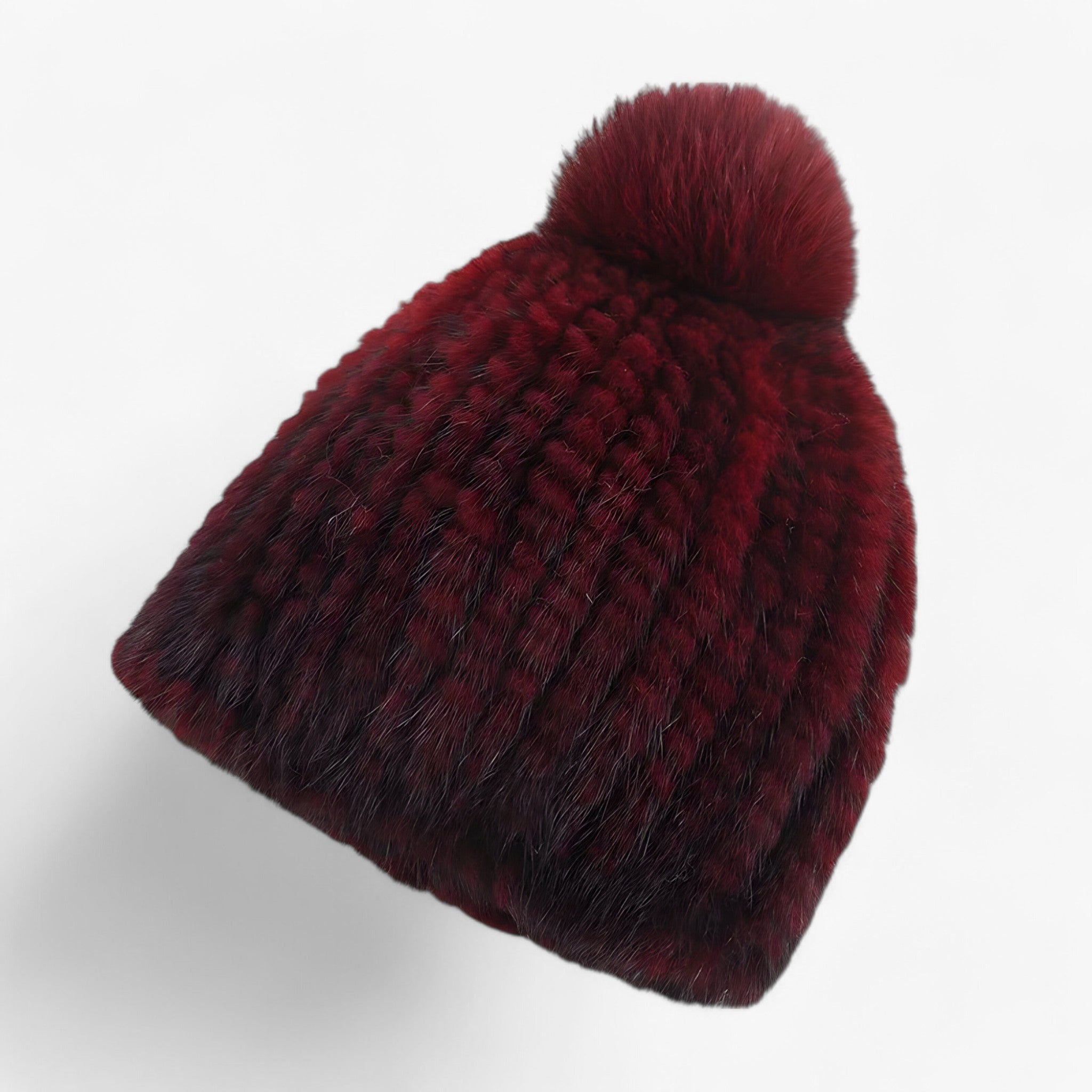 Camille | Luxe Marterbont Hat - Vintervarme & Elegance - Vin Én størrelse - winter - {{ product_tags }