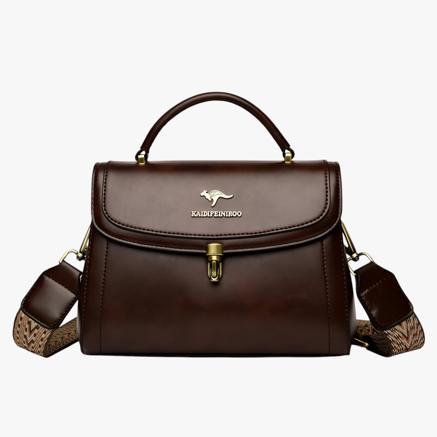 Arabella | Elegant skuldertaske og crossover taske i læder - Brun - bags - {{ product_tags }