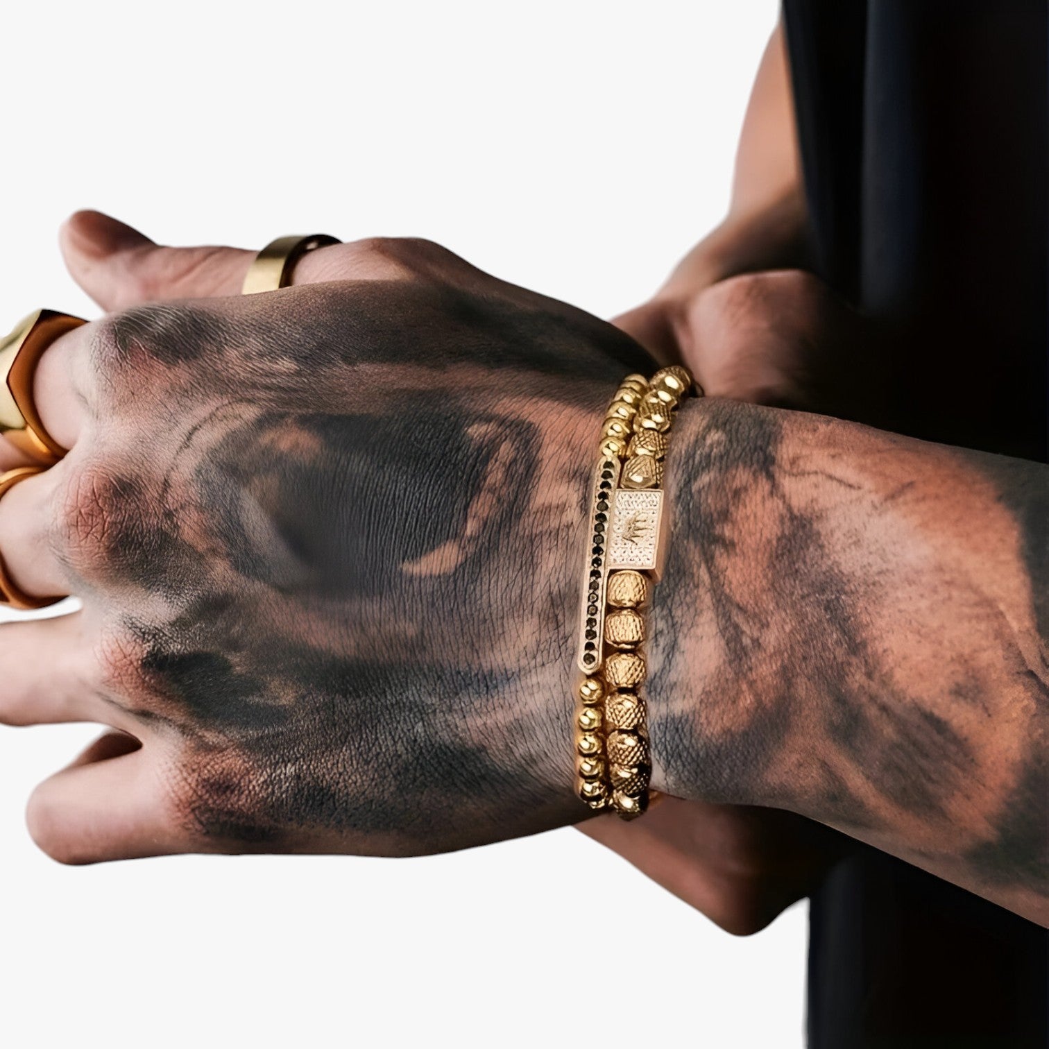 Zanjoe | Crown Power - Sæt med 2 armbånd til stil og selvtillid - - watches - {{ product_tags }
