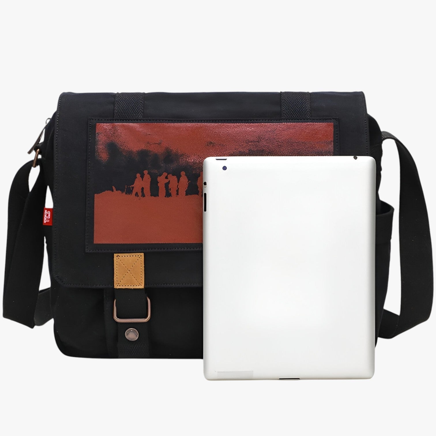 Ethan | Stort vintage canvas skuldertaske - - bags - {{ product_tags }