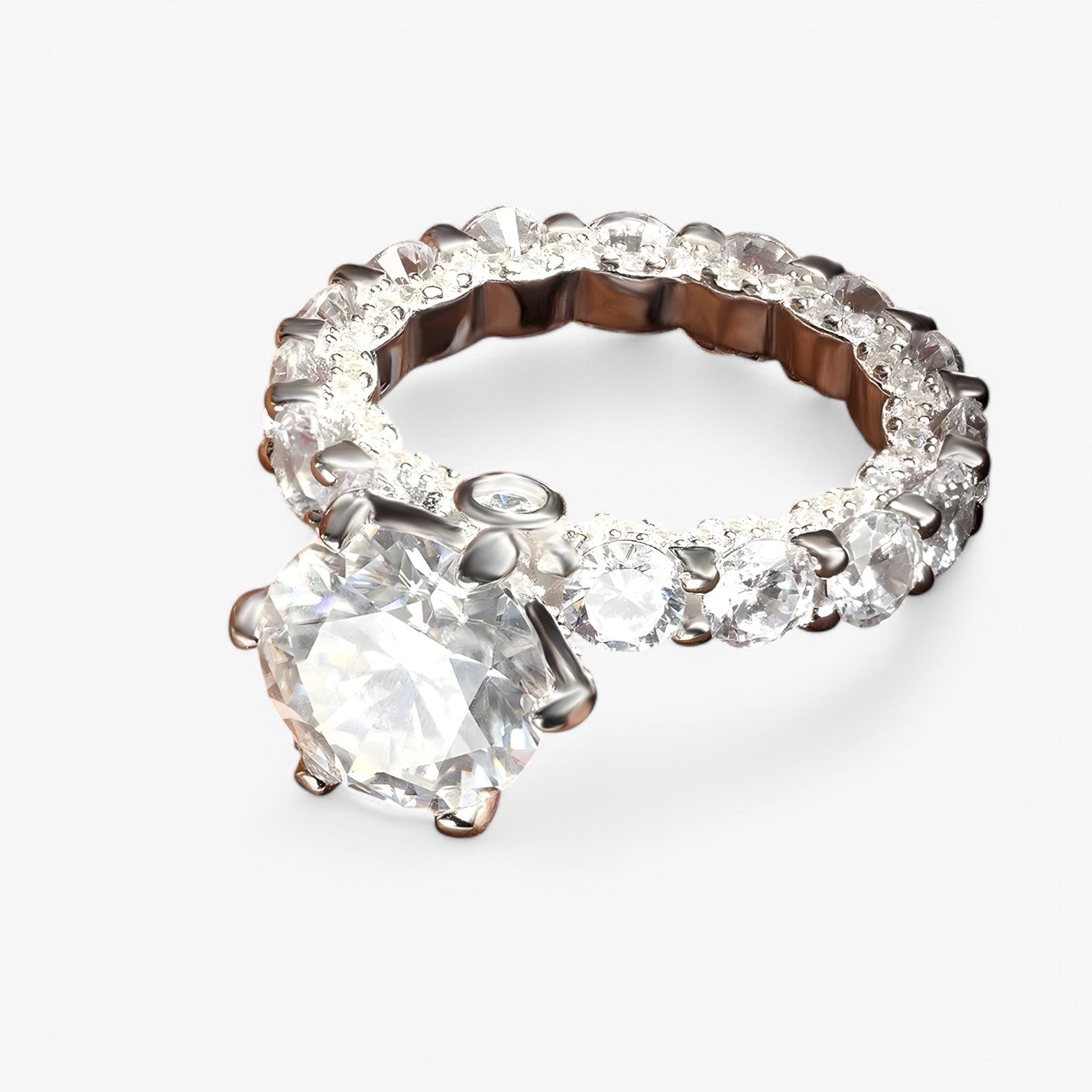 Rafaela | Moissanit Forlovelsesring – S925 Sølv med Skjult Halo - - other - {{ product_tags }