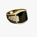 Archie | Anello da uomo elegante - Lucentezza dorata con look punk di lusso
