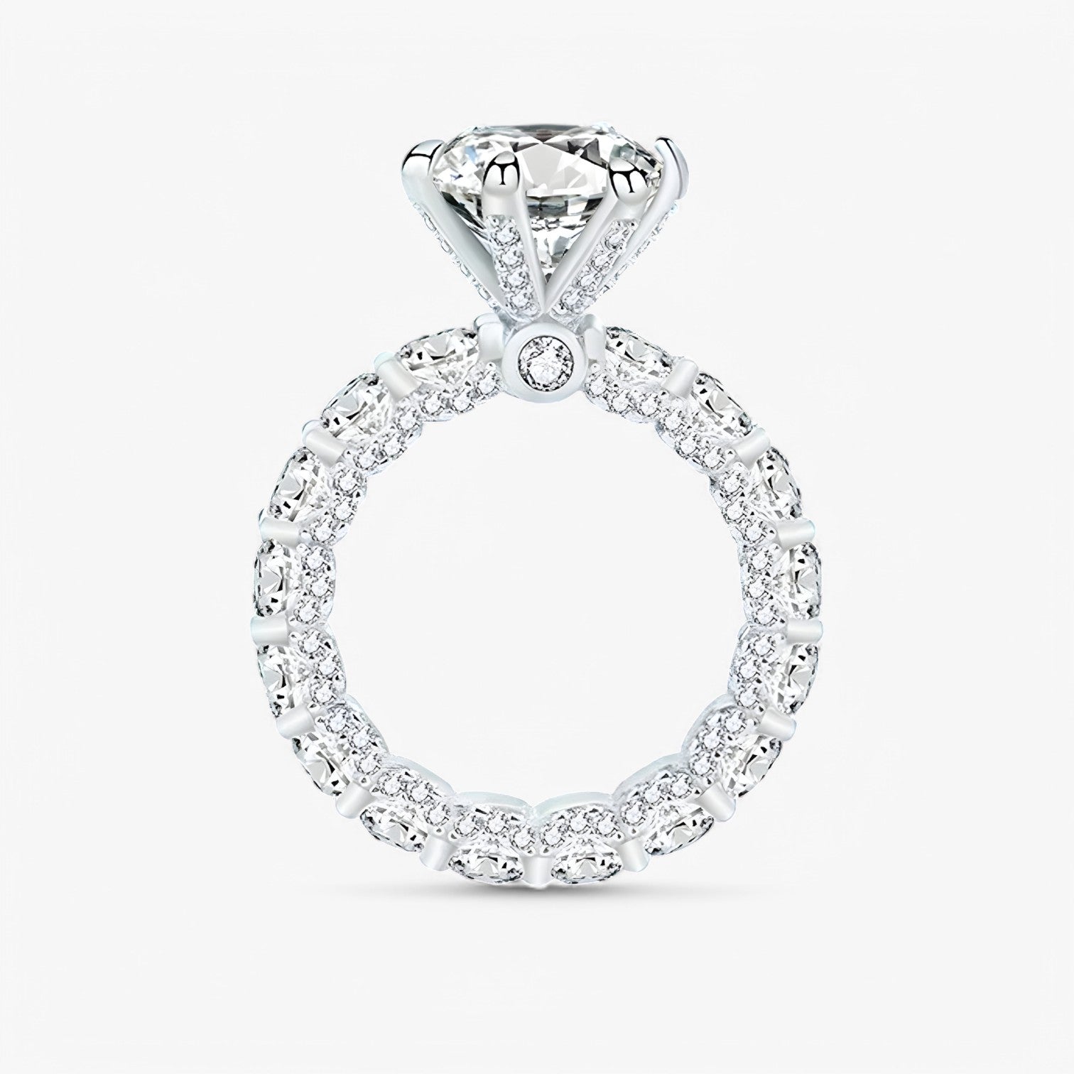 Rafaela | Moissanit Forlovelsesring – S925 Sølv med Skjult Halo - - other - {{ product_tags }