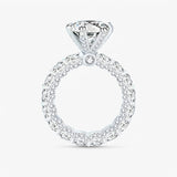 Rafaela | Moissanite Engagement Ring - S925 Silver with Hidden Halo