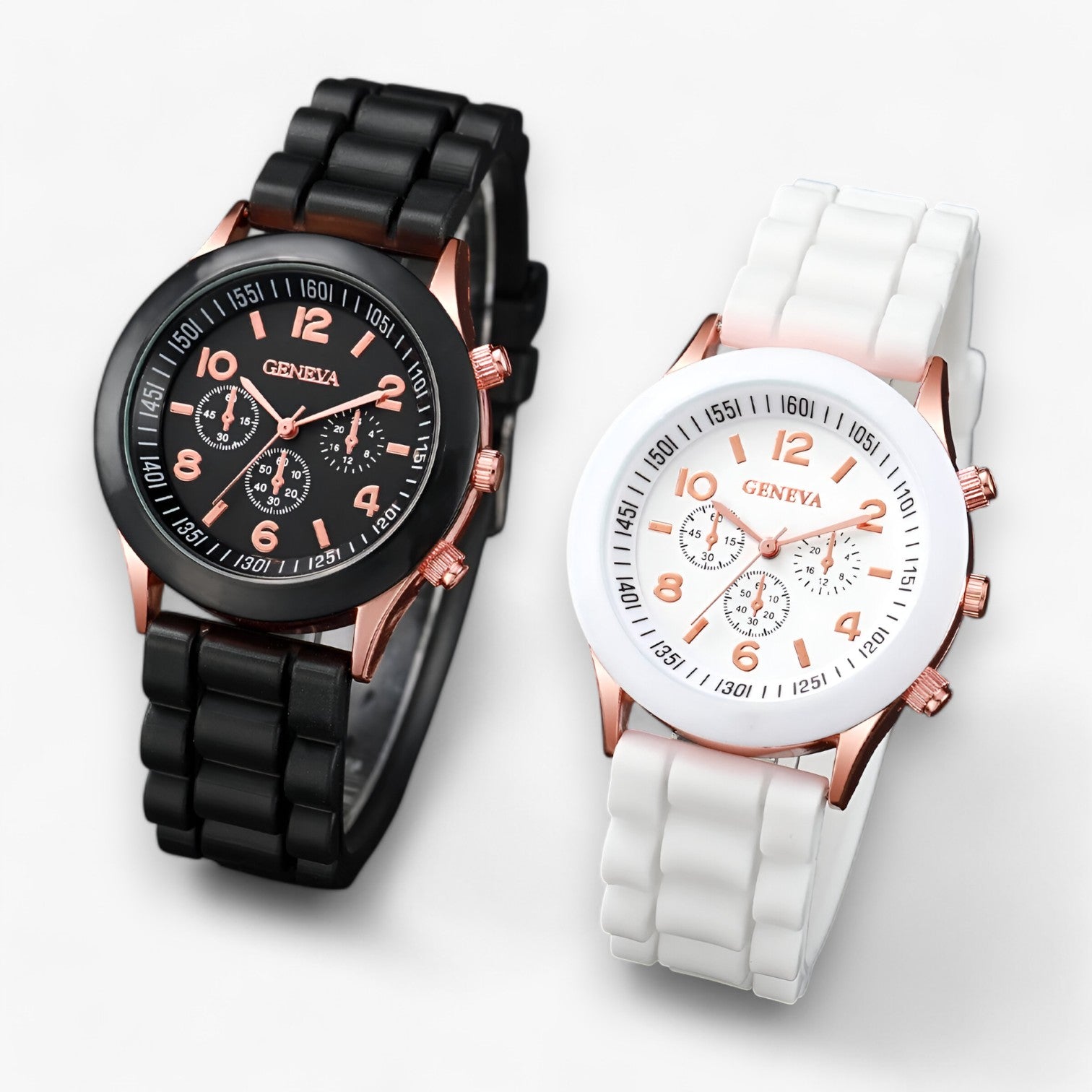 Eva | Stilfuld kvartsur-sæt med hjerteformede armbånd - - watches - {{ product_tags }