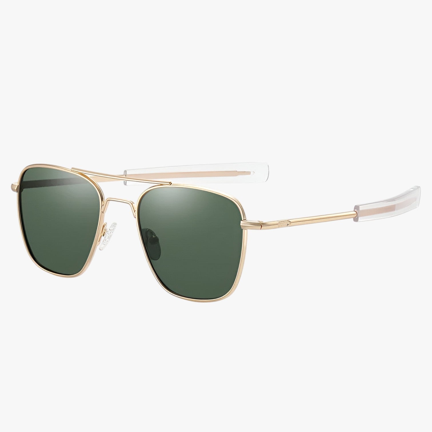 Max | Vintage solbriller i let metal - Grøn Guld Polariseret - men's fashion - {{ product_tags }