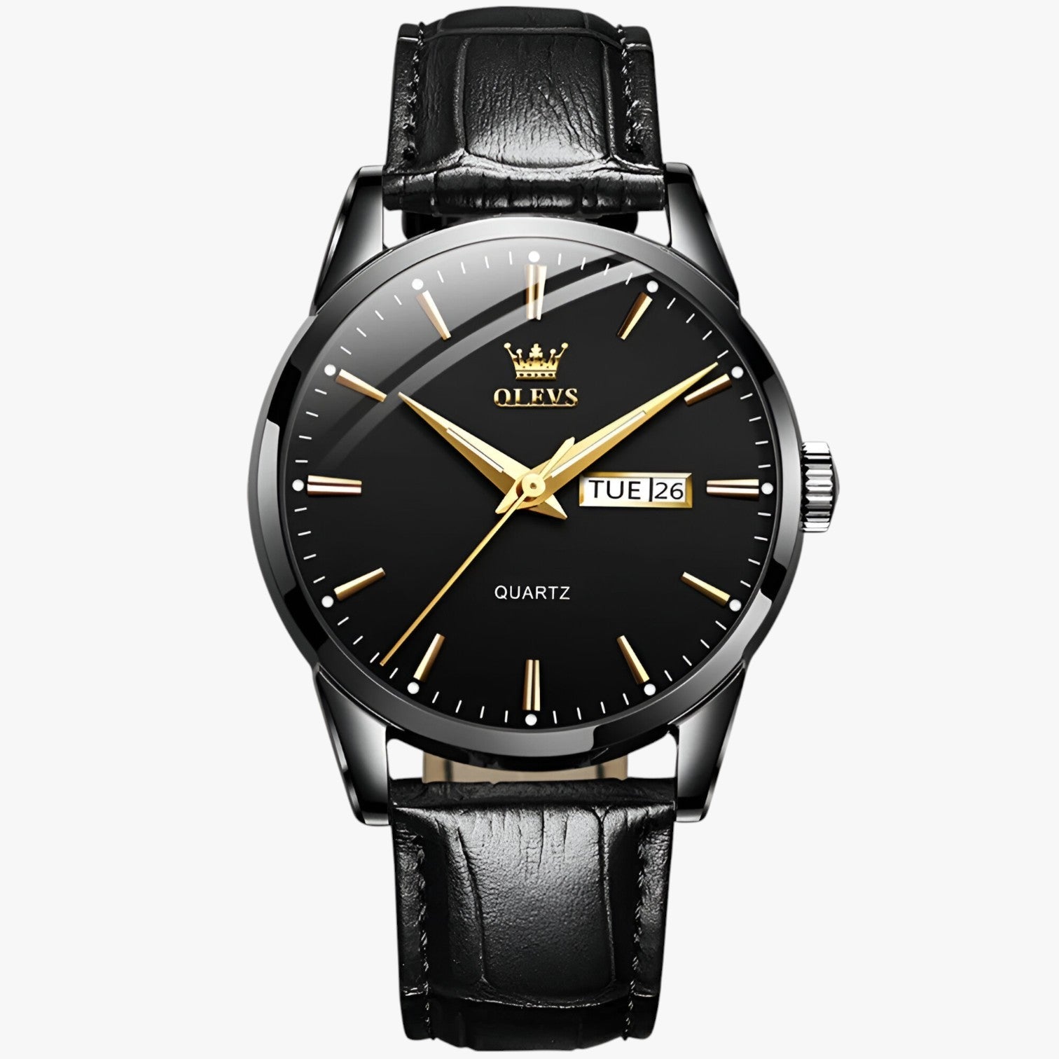 Antonio | Klassisk vandtæt læderur - Sort - watches - {{ product_tags }