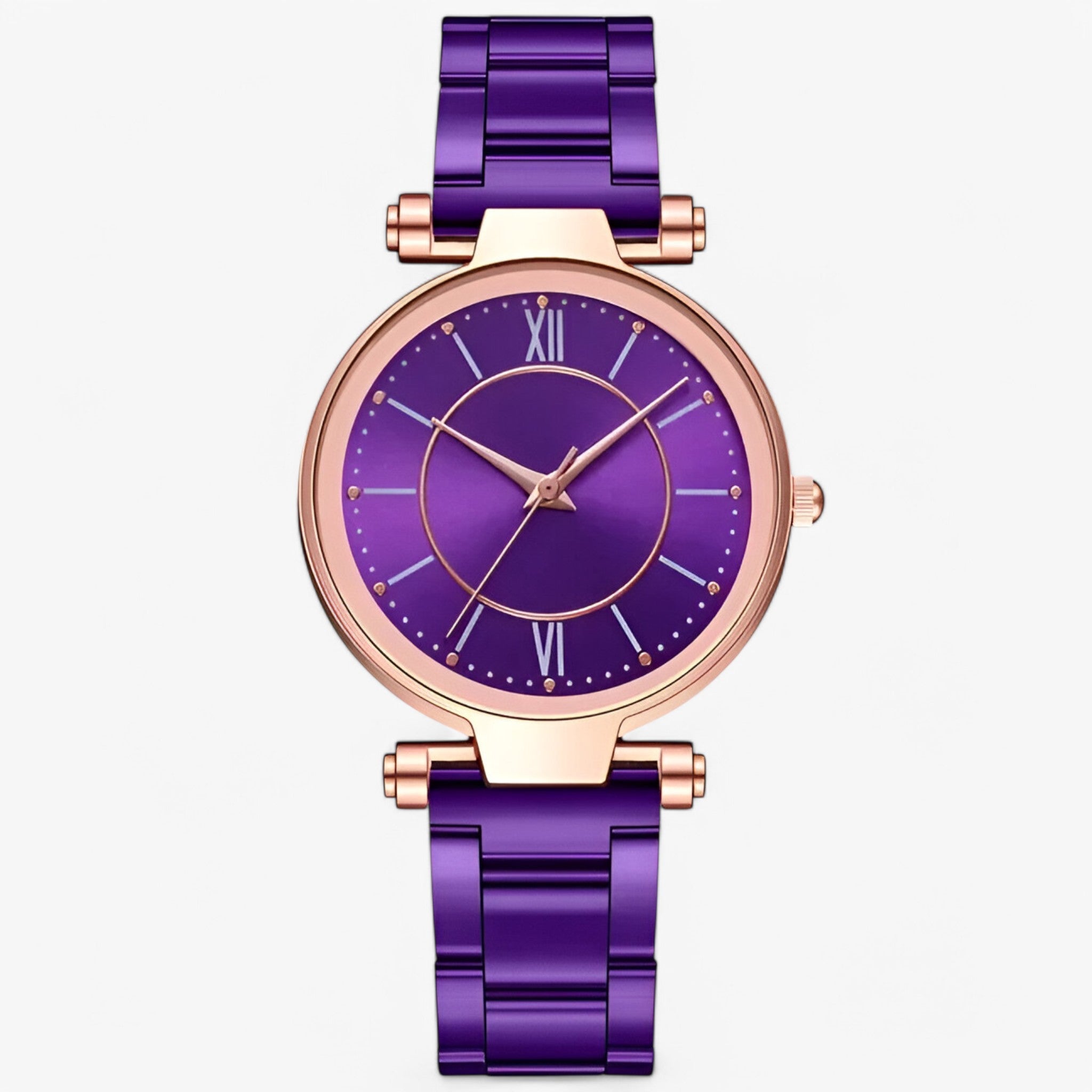 Claudia | Klassisk rosa stålur - lilla - watches - {{ product_tags }