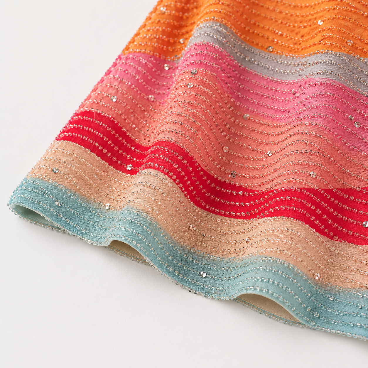 Beate | Sabrina Farve-Pop Square-Neck Mini Kjole