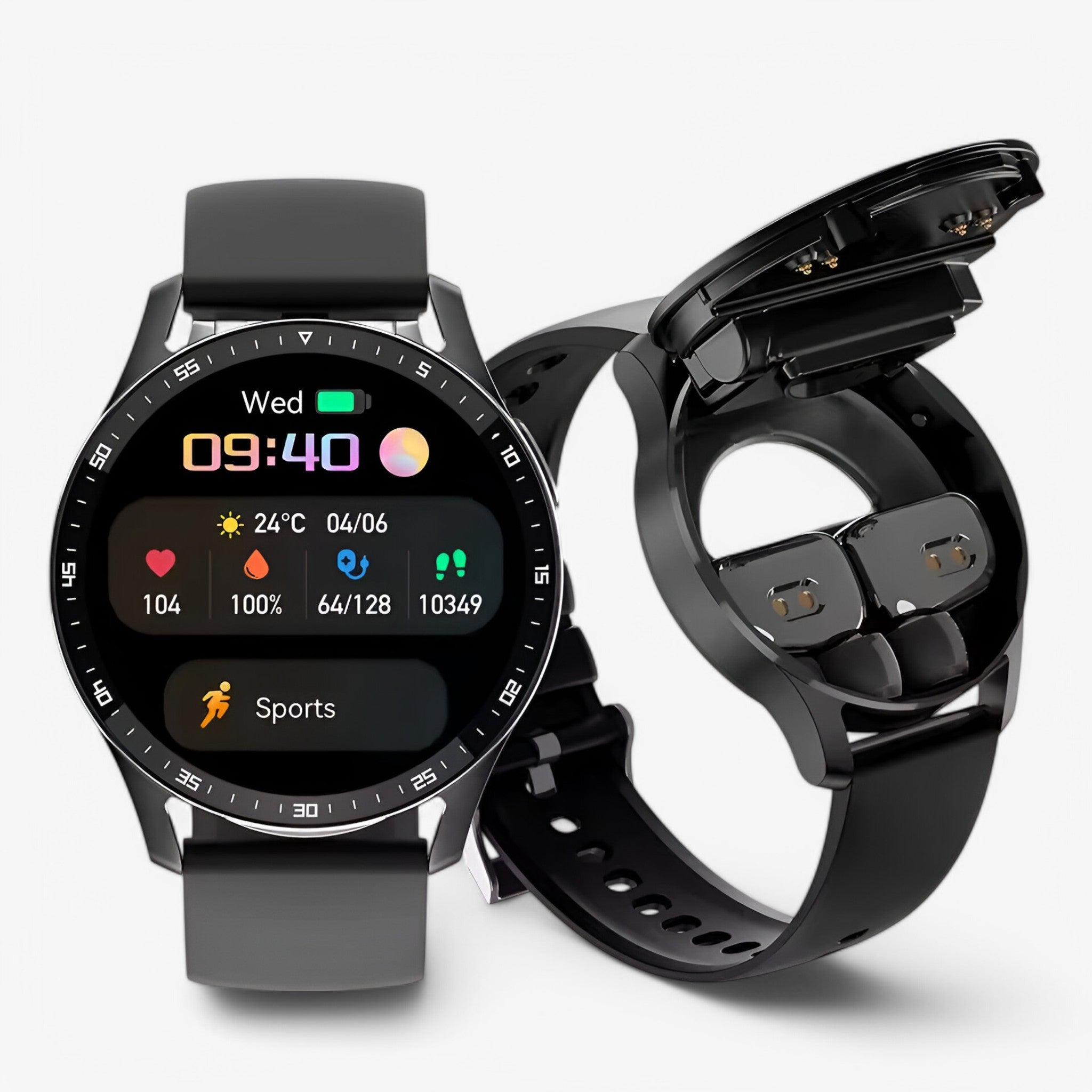 Aiden | 2-i-1 smartwatch med TWS Bluetooth-headset - - watches - {{ product_tags }