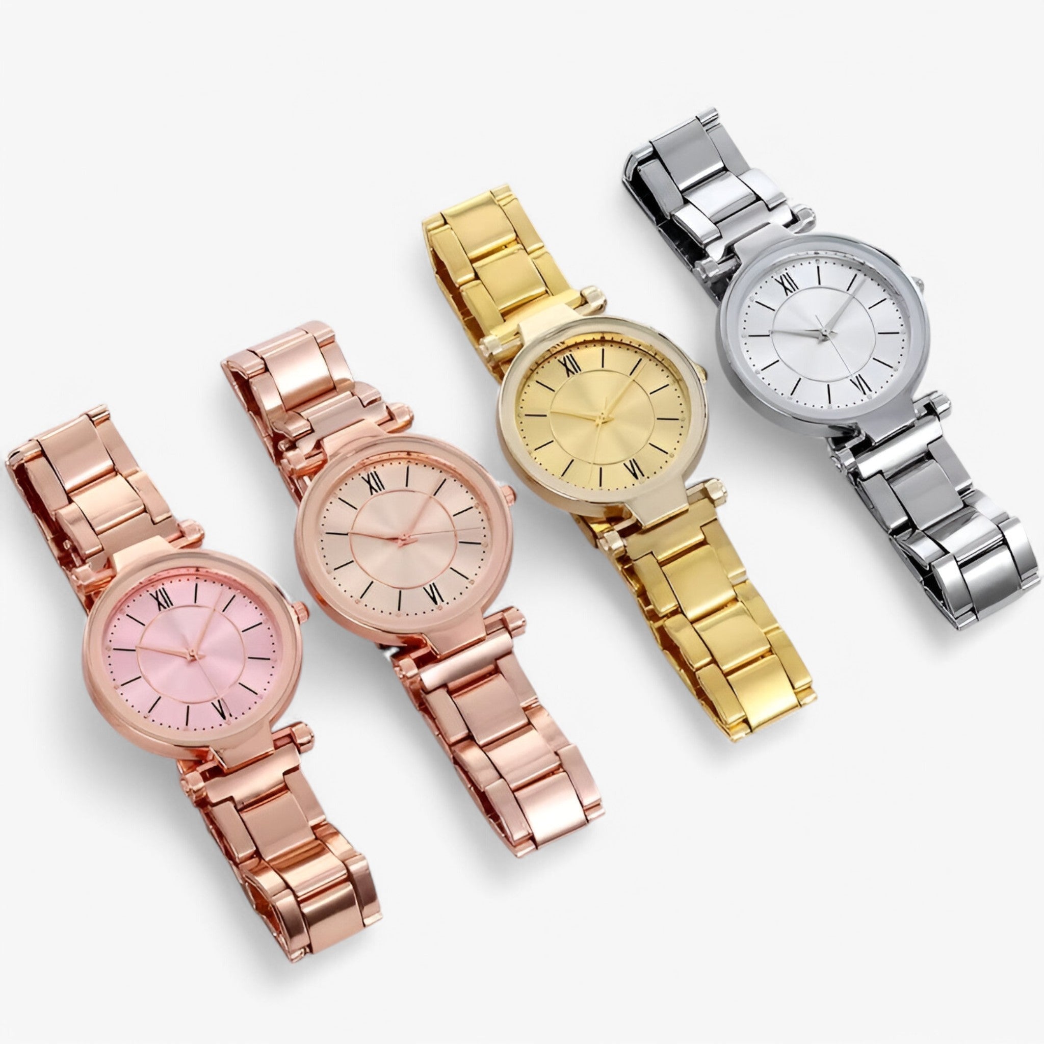 Claudia | Klassisk rosa stålur - - watches - {{ product_tags }