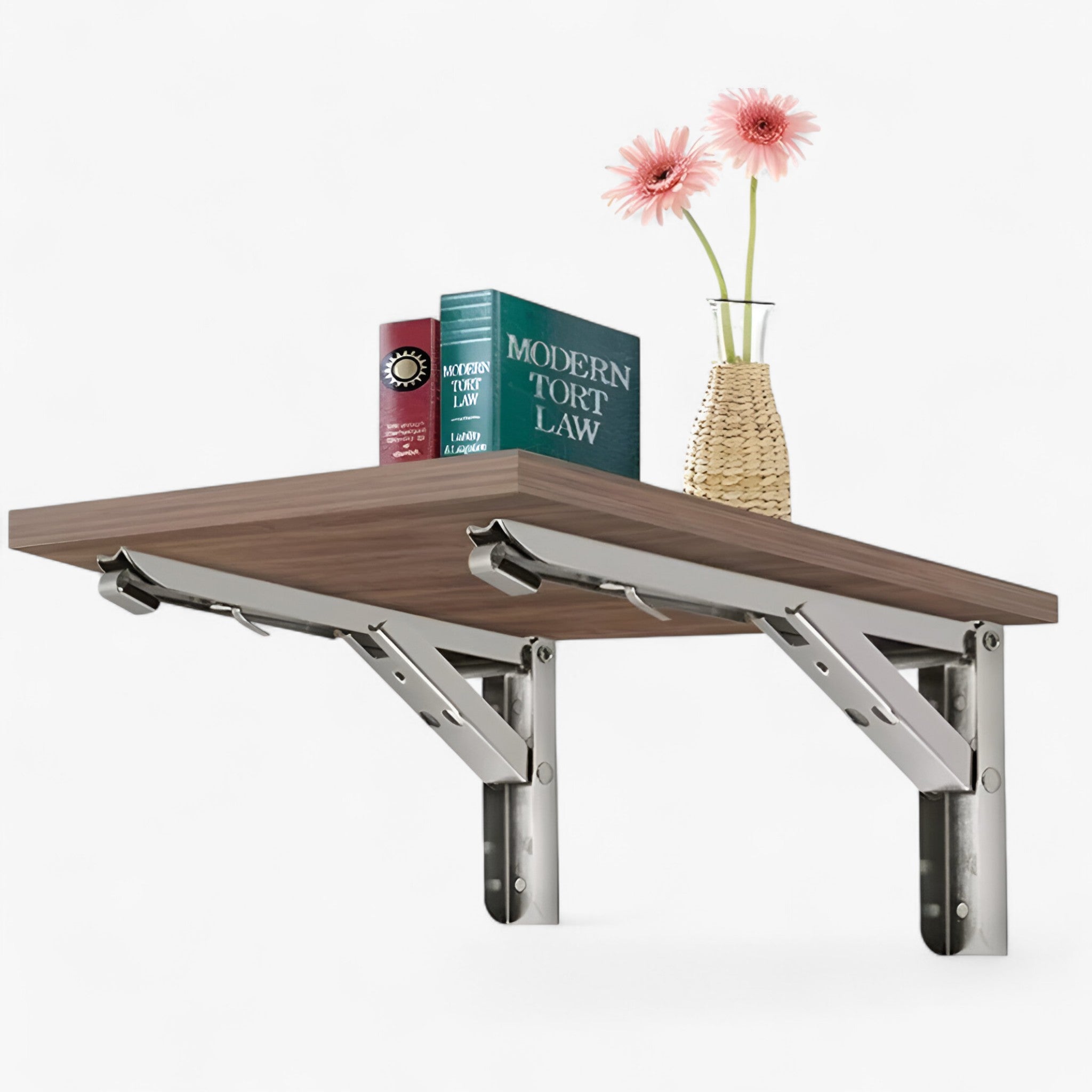 Sammenklappelig væghyldebeslag (2 stk.) - 20 cm - Home and Garden - {{ product_tags }