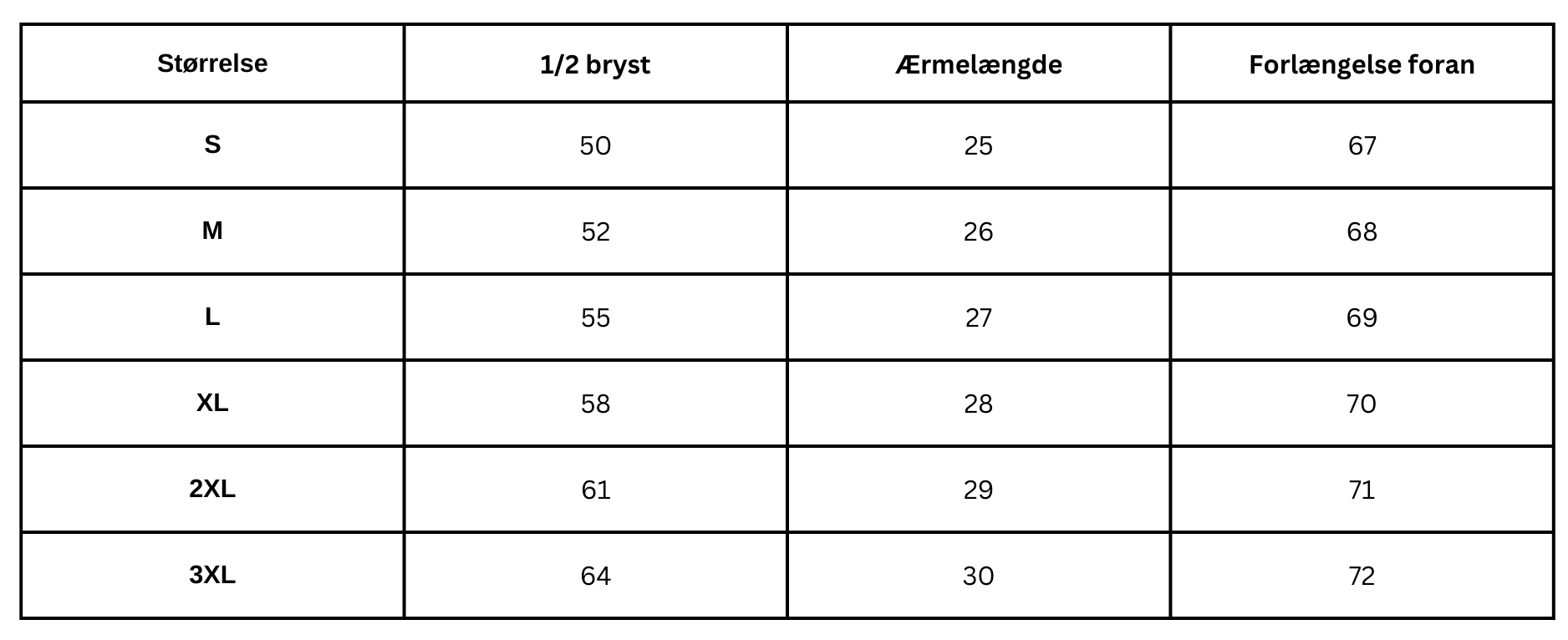 Size Guide