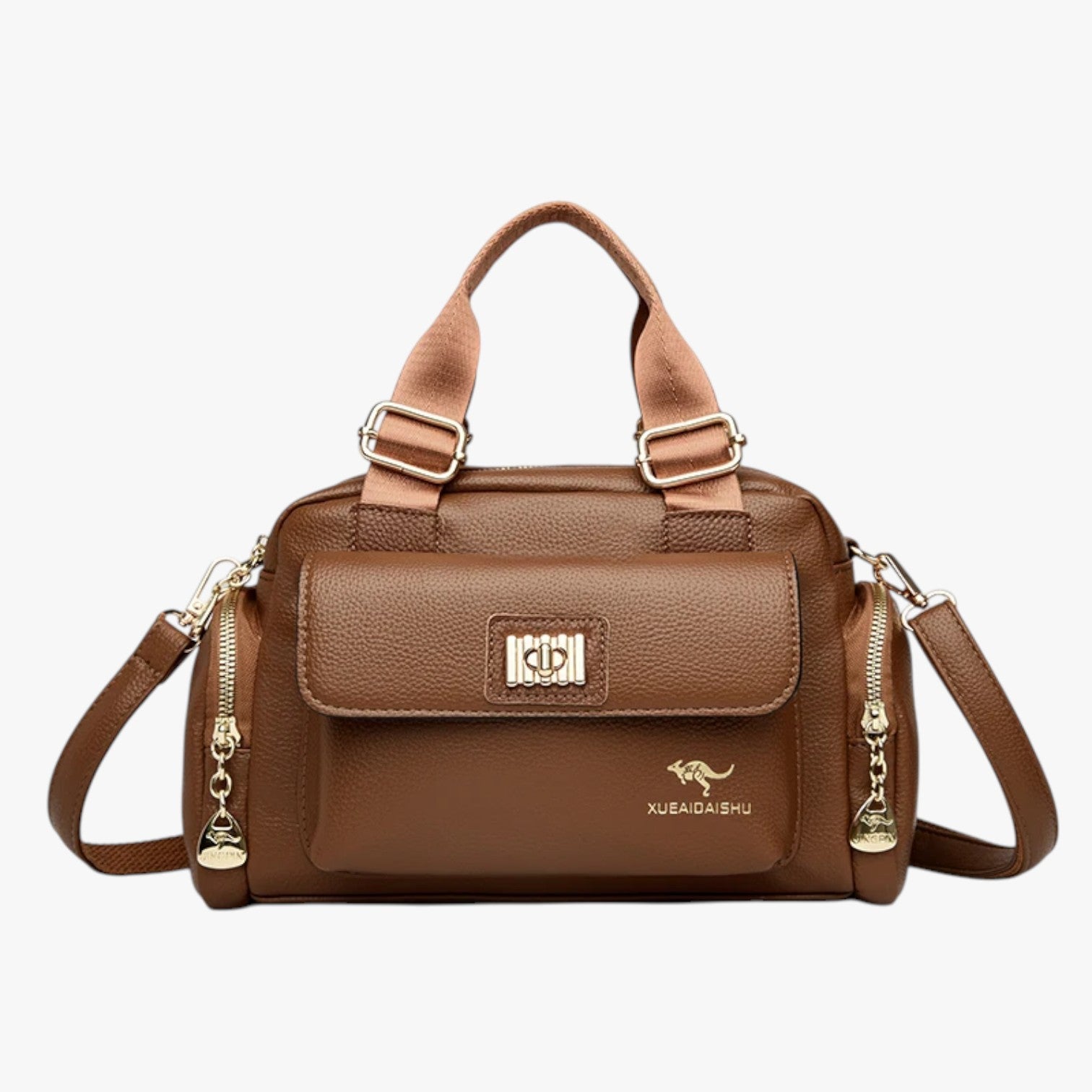 Siera | Elegance og praktiskhed til hver dag – Multifunktionslædertaske i PU-leder - Gulbrun - Siera | Elegance og praktiskhed til hver dag – Multifunktionslædertaske i PU-leder - €25 - {{ product_tags }