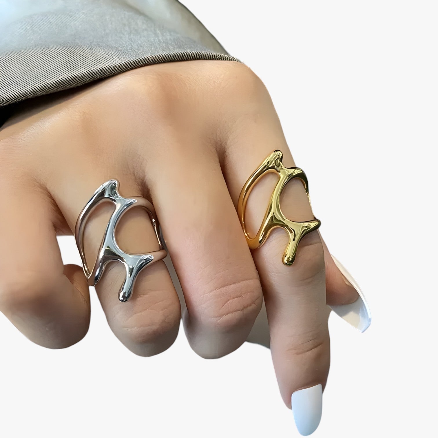 Hilma | Vintage Sølvring – Elegant, Justerbar & Iøjnefaldende - - women's fashion - {{ product_tags }