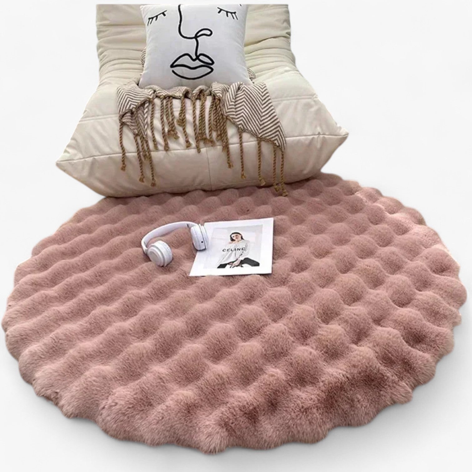 Arionna | Fluffy skridsikkert tæppe til stue og soveværelse - - house & garden - {{ product_tags }