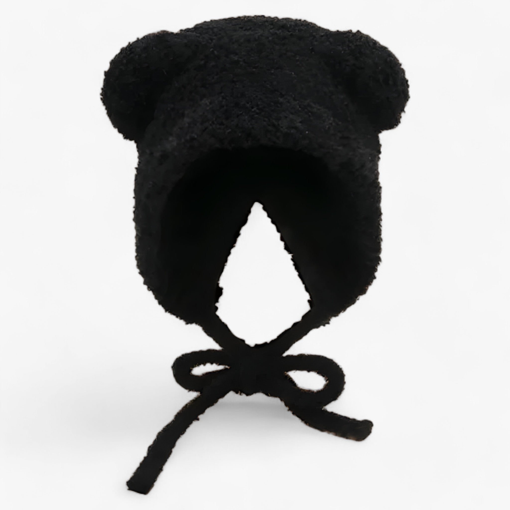 Yumi | Varme Læder-Uld Hue - Trendy & Komfortabel - Sort 56-58cm - winter - {{ product_tags }