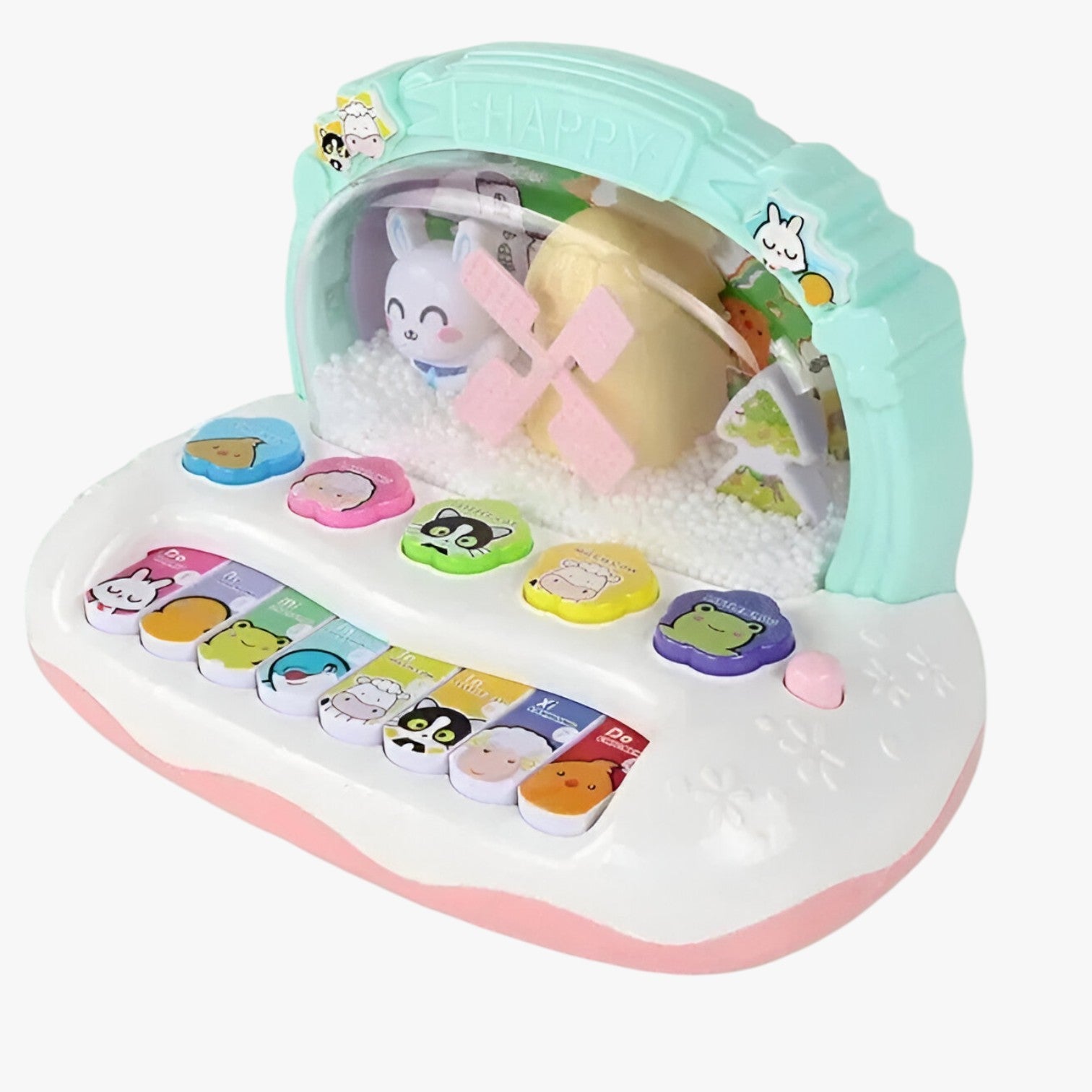 Felicity Baby Puzzle Musik Klaver – Leg, lær og strål med LED-lys - - baby - {{ product_tags }